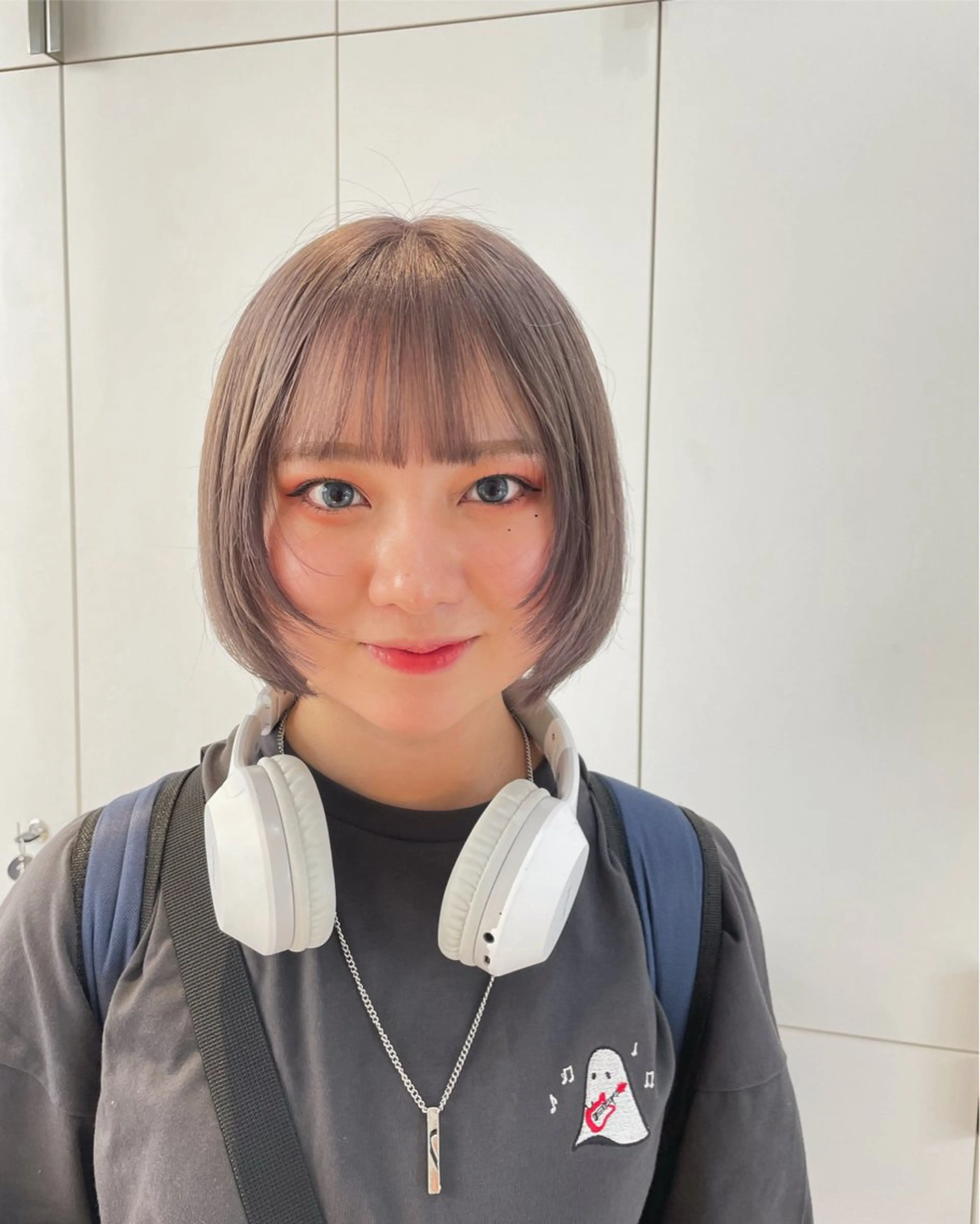 ショート カラー ヘアアレンジ ボブレイヤー ボブ レイヤーカット ヘアカラー トリートメント ヘアセット 🫧柔色/トレンド カラー/川辺晴加のヘアスタイル