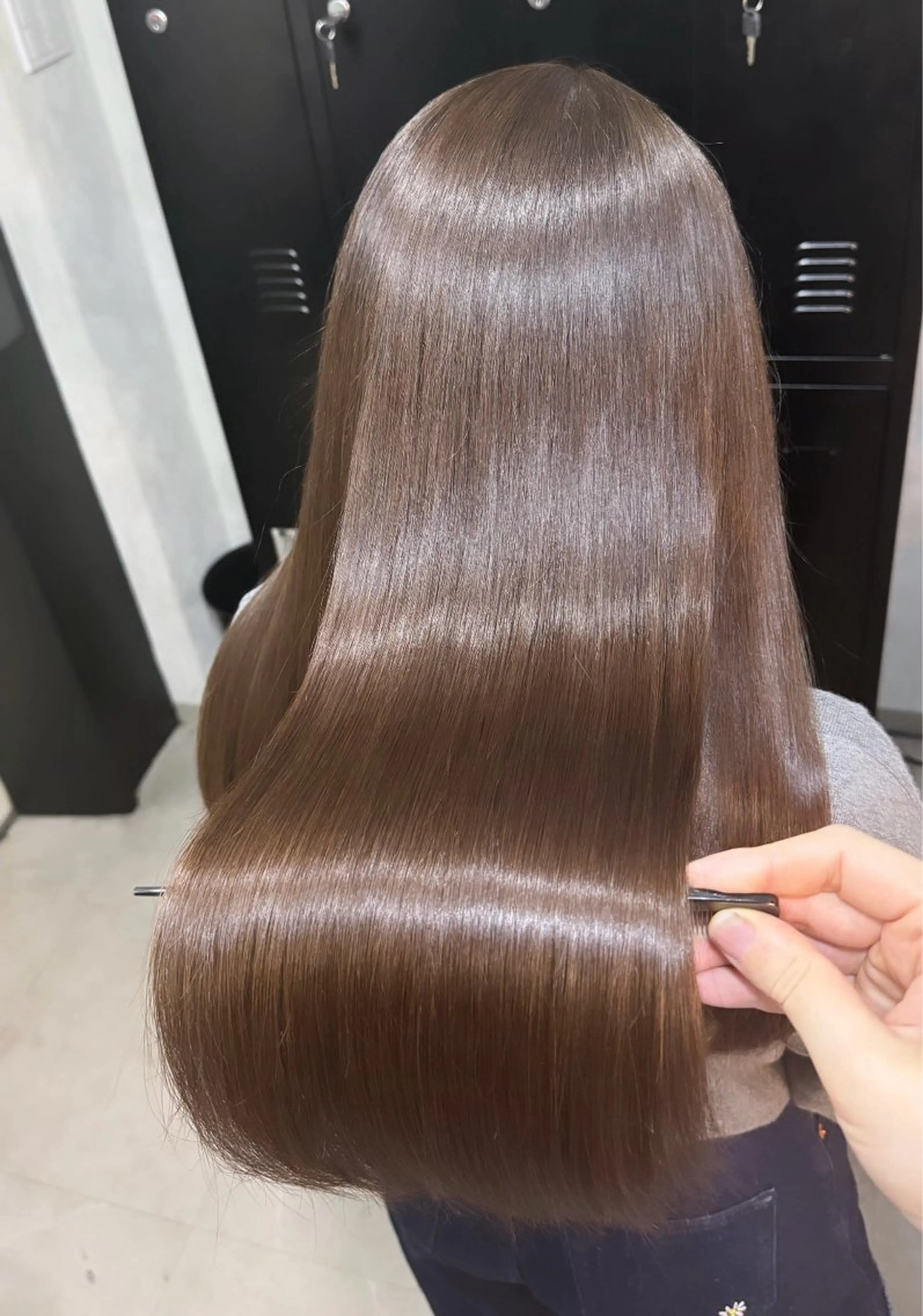 ロング 縮毛矯正/髪質改善 韓国風/MIKIYAのヘアスタイル