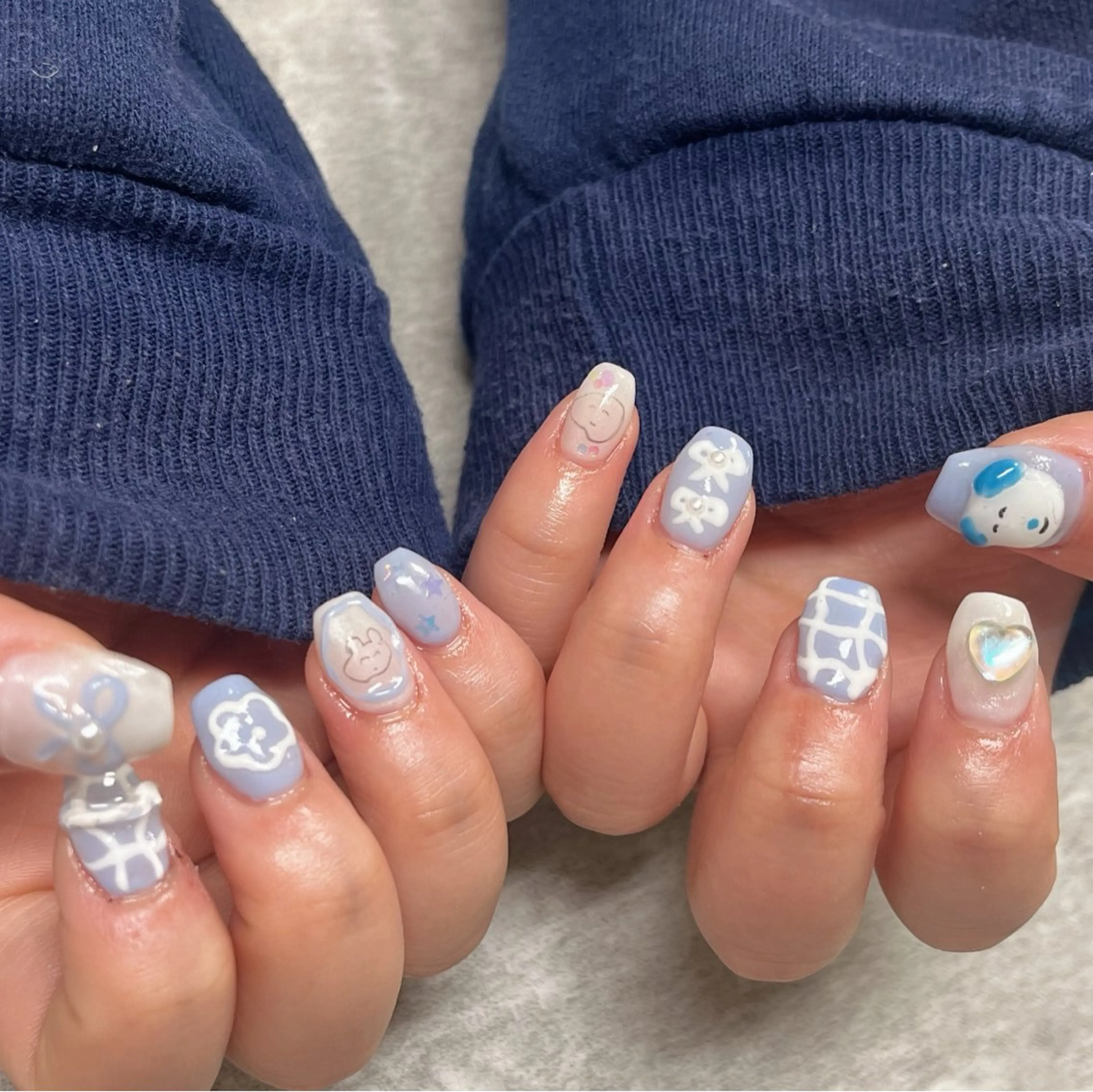 ネイル 長さ出し 【Zina京都駅前】 きぬがわ らむのネイルデザイン