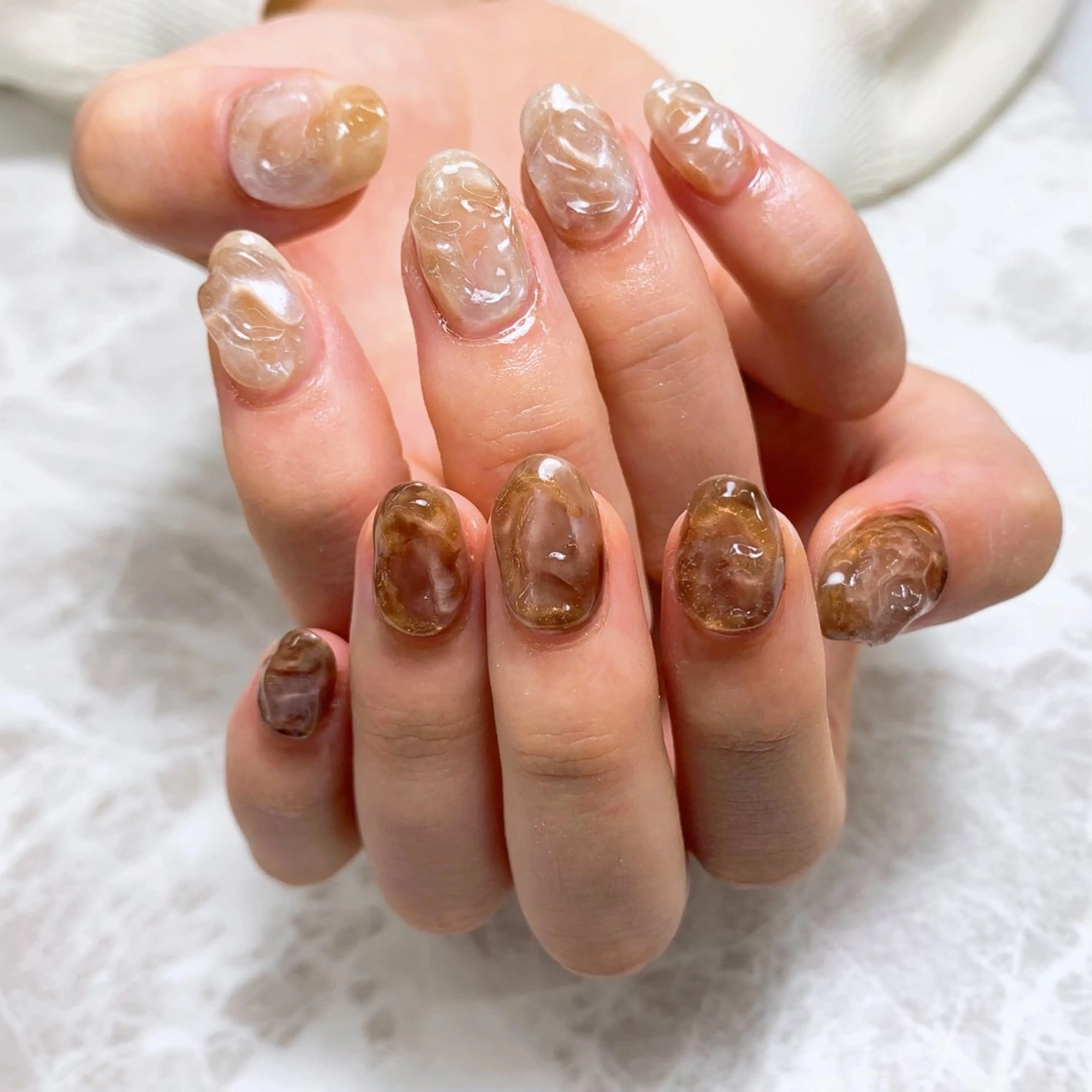 ネイル ハンドネイル ⭐︎休業中の練習⭐︎ JNA認定講師髙橋のネイルデザイン