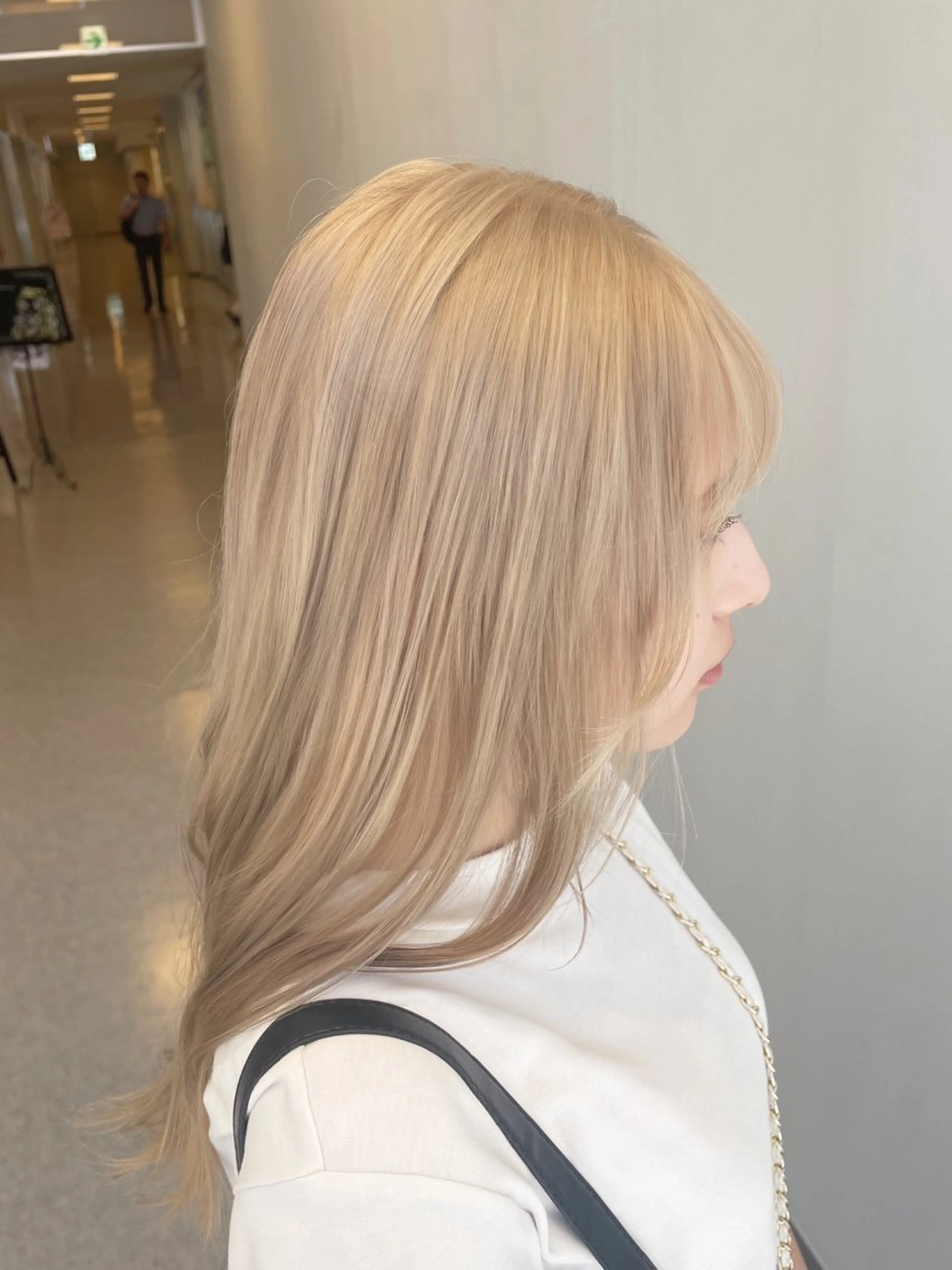 ロング カラー 心斎橋/ブリーチなし 髪質改善/レイヤーのヘアスタイル