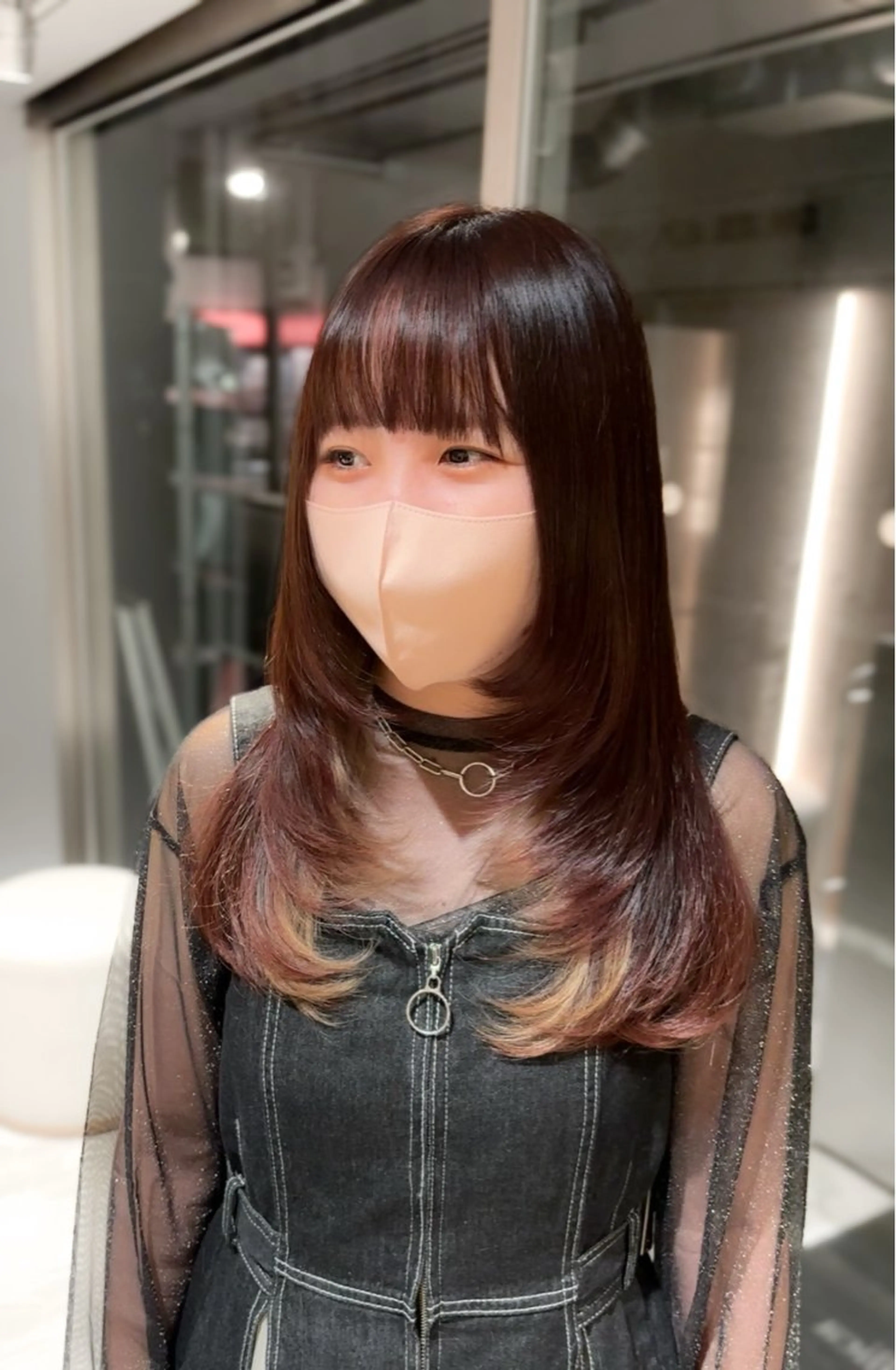 ロング カラー カット ヘアカラー トリートメント 艶髪カラー/ レイヤー/yuiのヘアスタイル