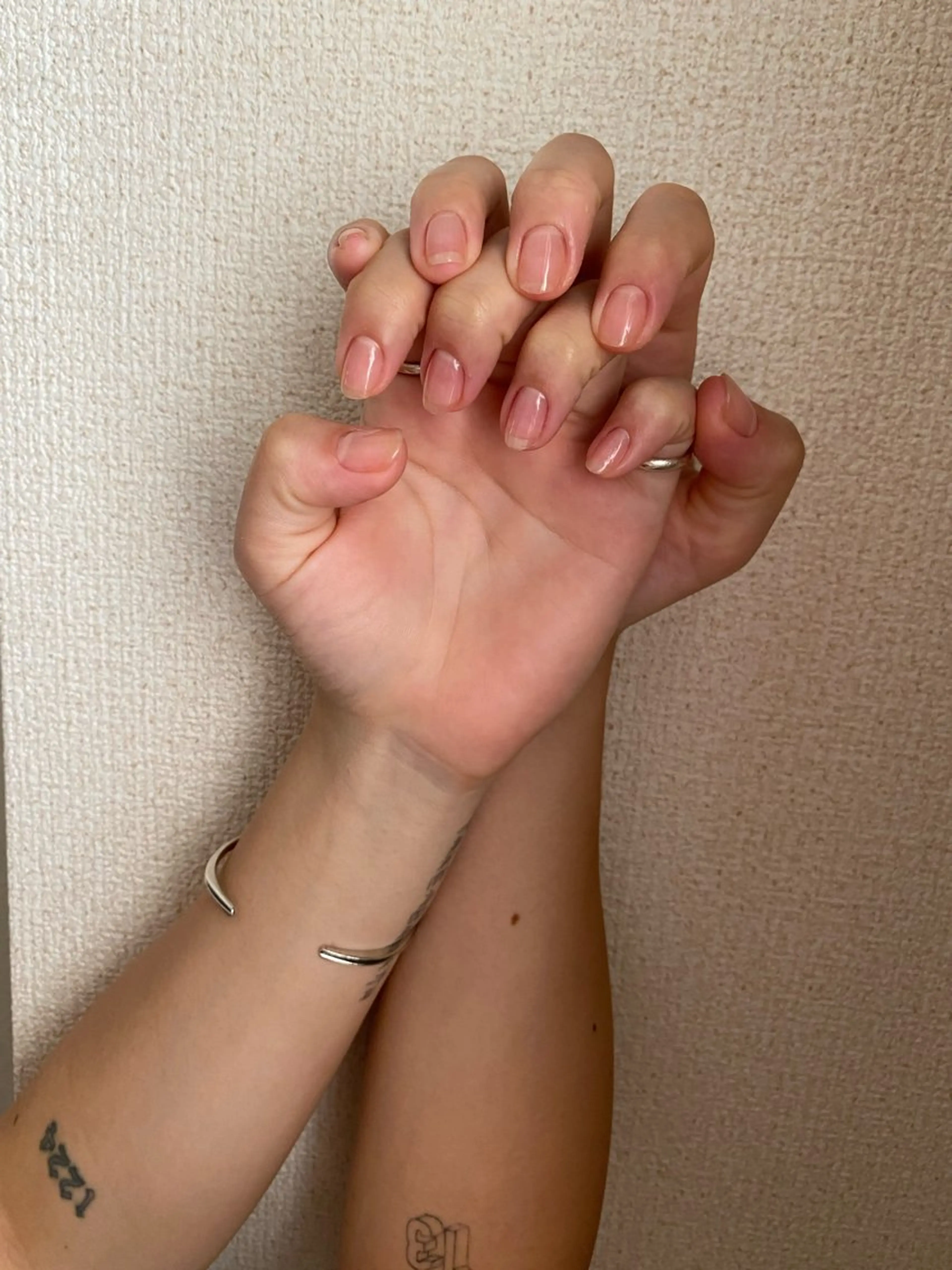 ネイル クリアネイル シンプルネイル ハンドネイル LAJITTO ANJUのネイルデザイン