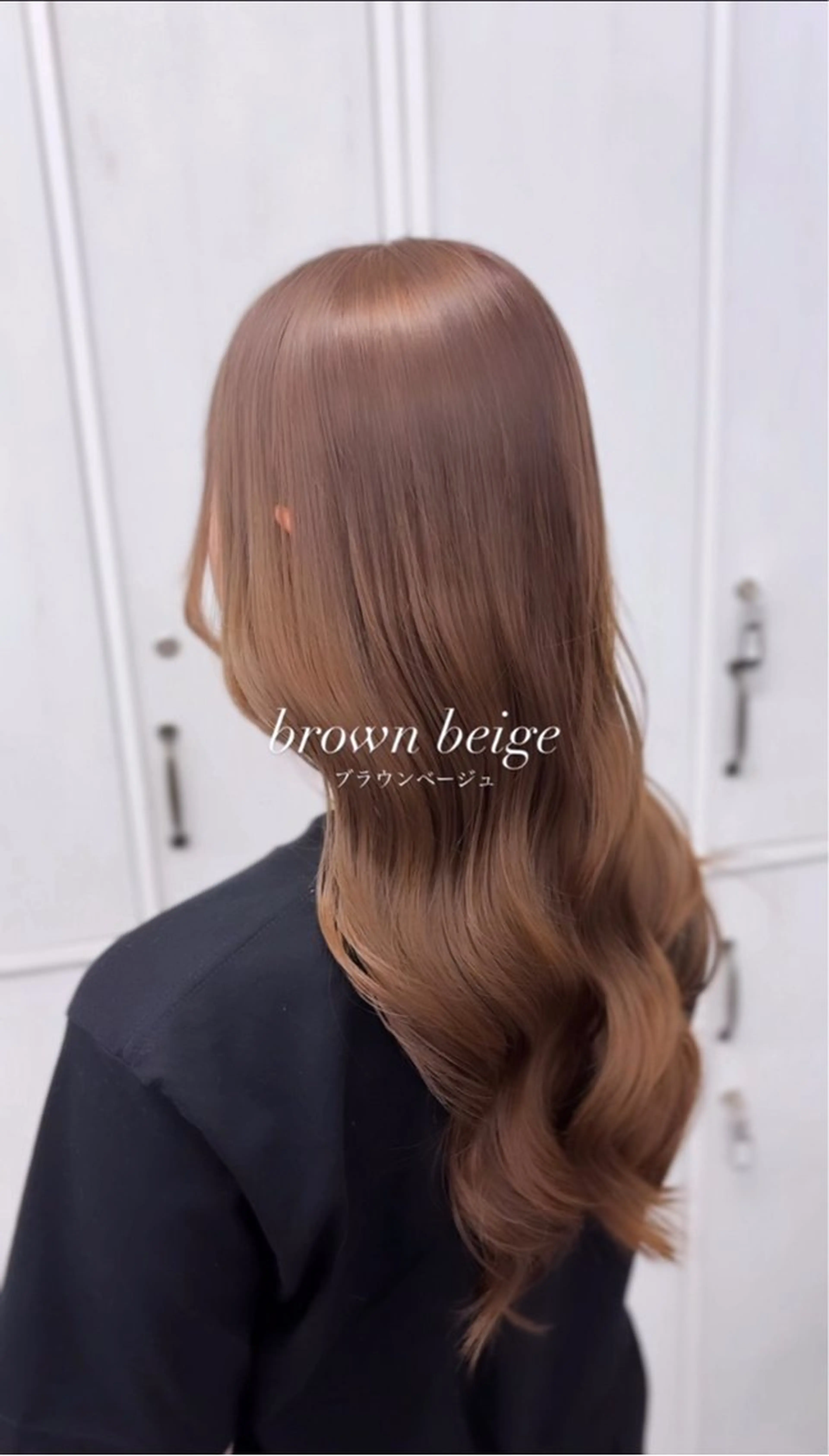 セミロング カラー ベージュカラー ブリーチ ブラウンカラー ブラウンベージュ TORA【Li's /東大阪布施美容室】のヘアスタイル