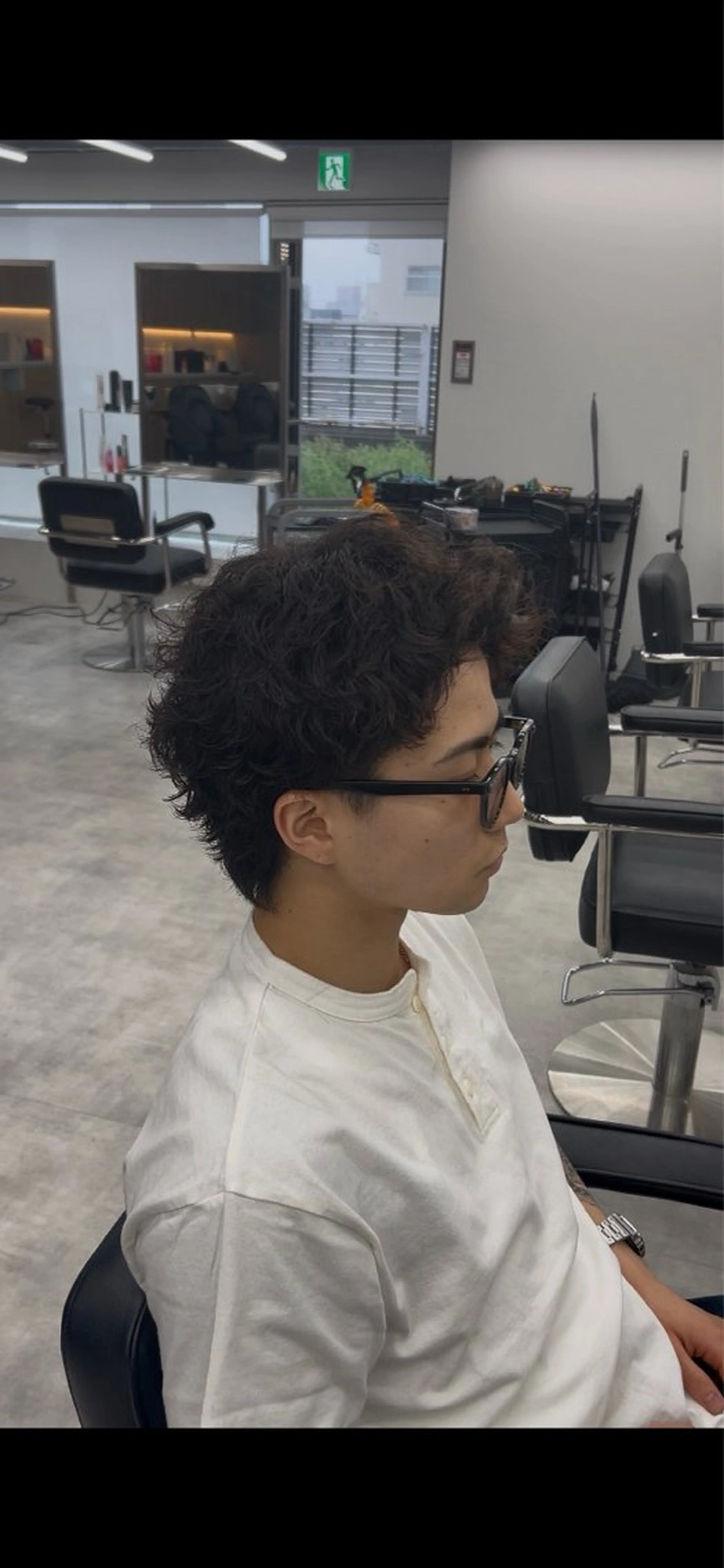 ショート パーマ メンズ カットモデル募集中 新潟万代/こたろ🐯のヘアスタイル