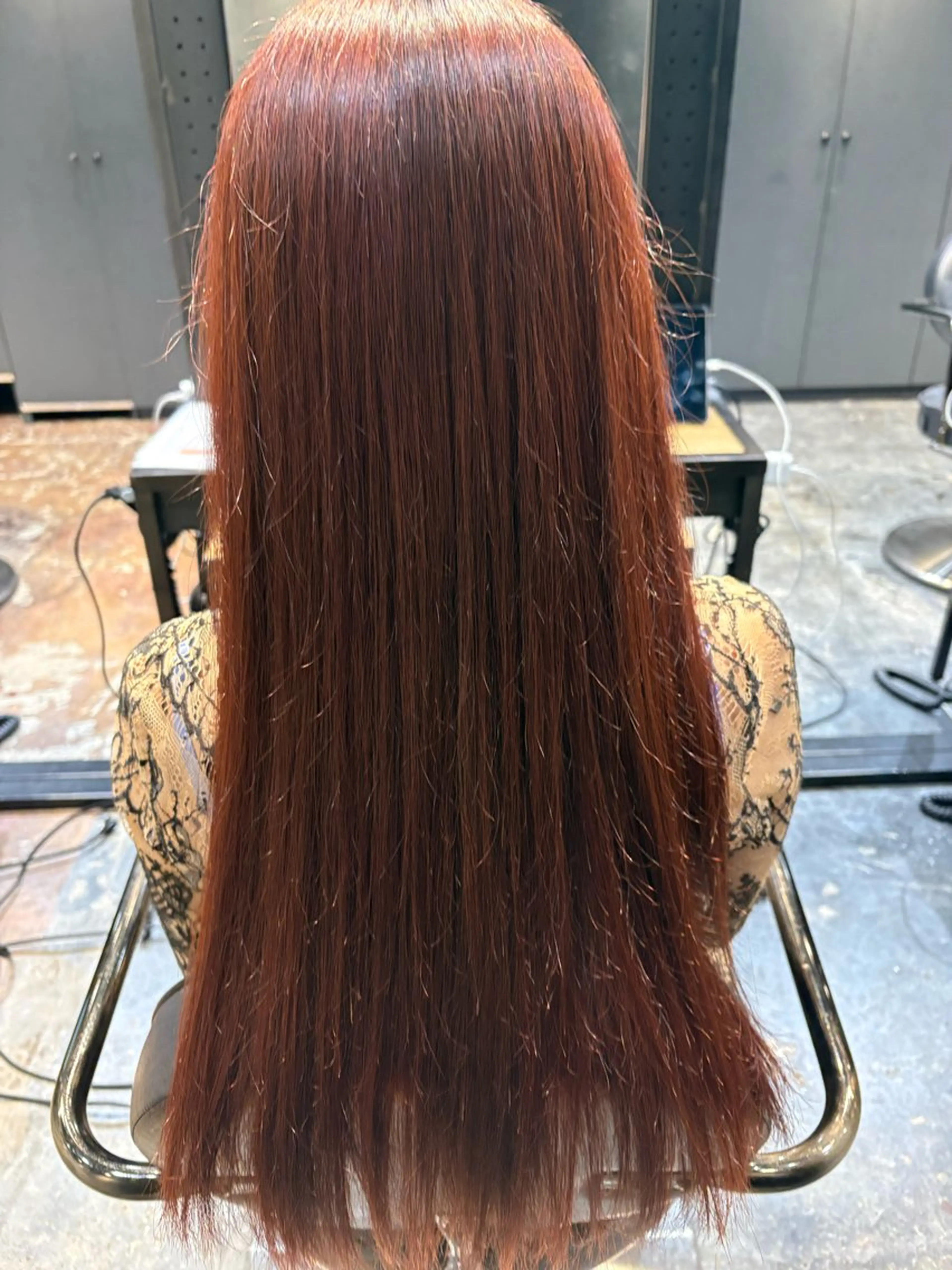 ロング 縮毛矯正 縮毛矯正 ［縮毛矯正／レディ ースカット］はるのりのヘアスタイル