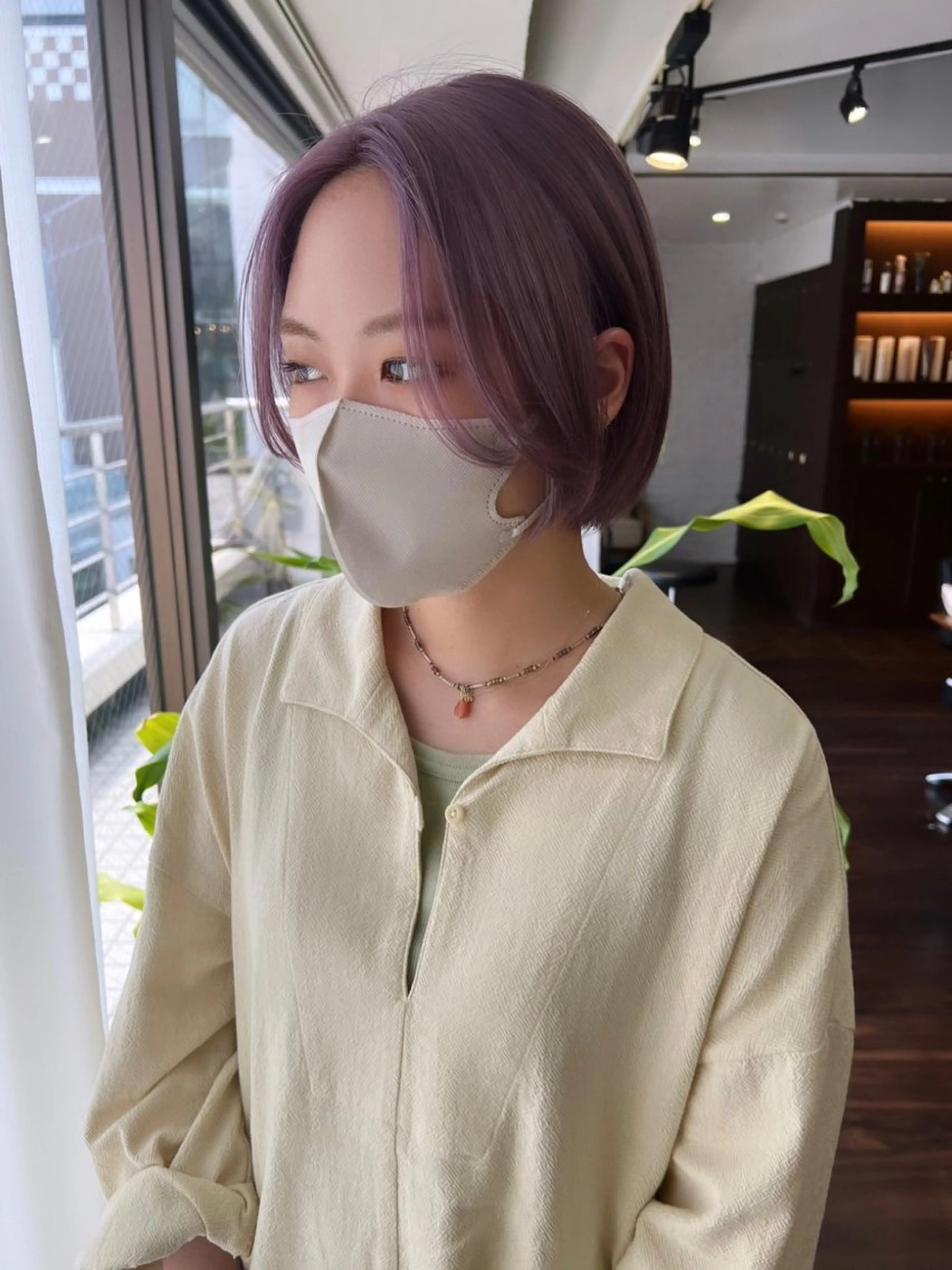 ショート カラー ブリーチ ケアブリーチ 透明感カラー デザインカラー ダブルカラー ハイトーン/ボブ 🎀sonokaのヘアスタイル