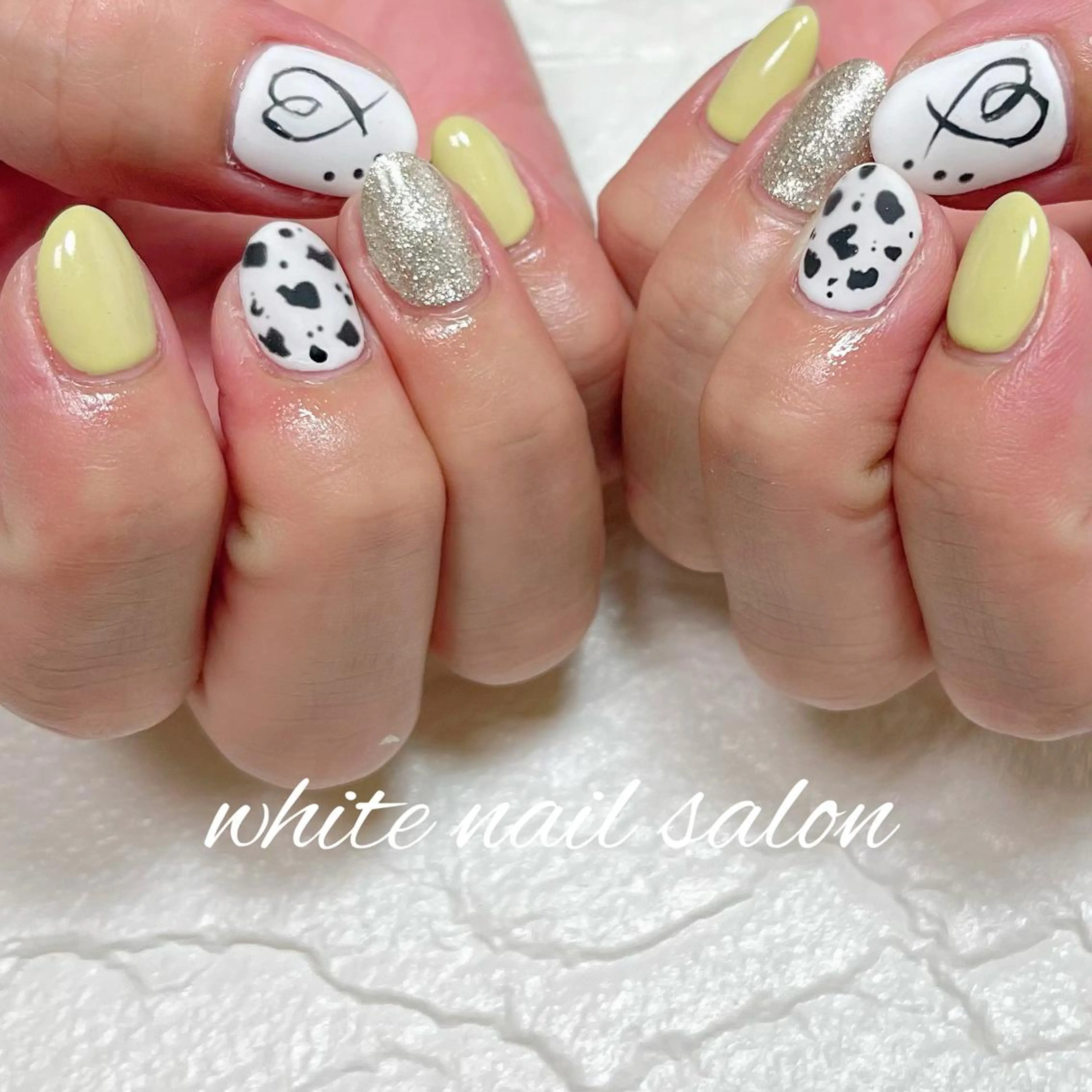 ネイル フットネイル ジェルネイル ハードジェル ラメ(グリッター) 持ち込み ハンドネイル white nail salonのネイルデザイン