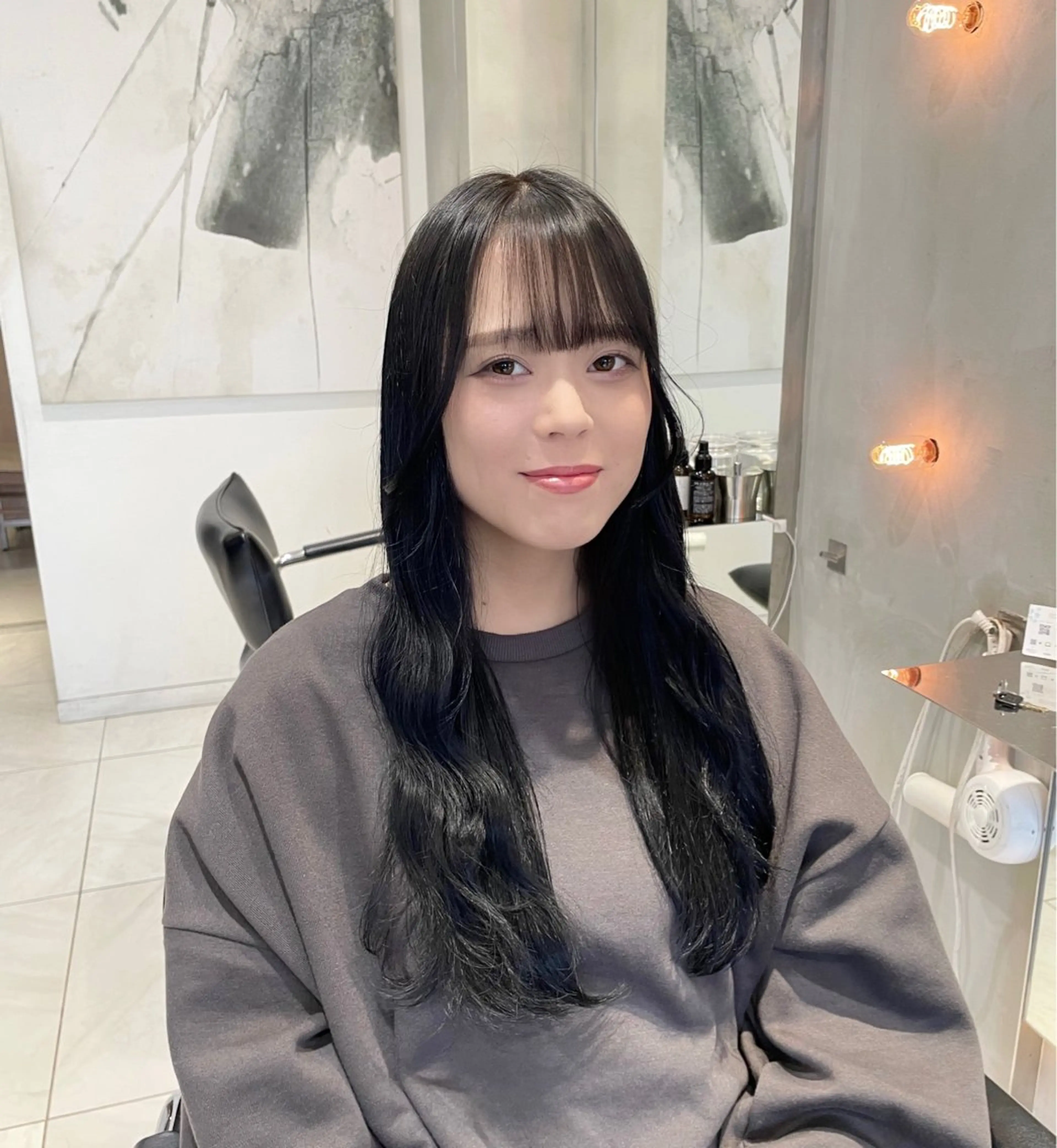 ロング カラー ヘアアレンジ ヘアカラー トリートメント ヘッドスパ ヘアセット 艶髪/レイヤーカット 🐣misakiのヘアスタイル