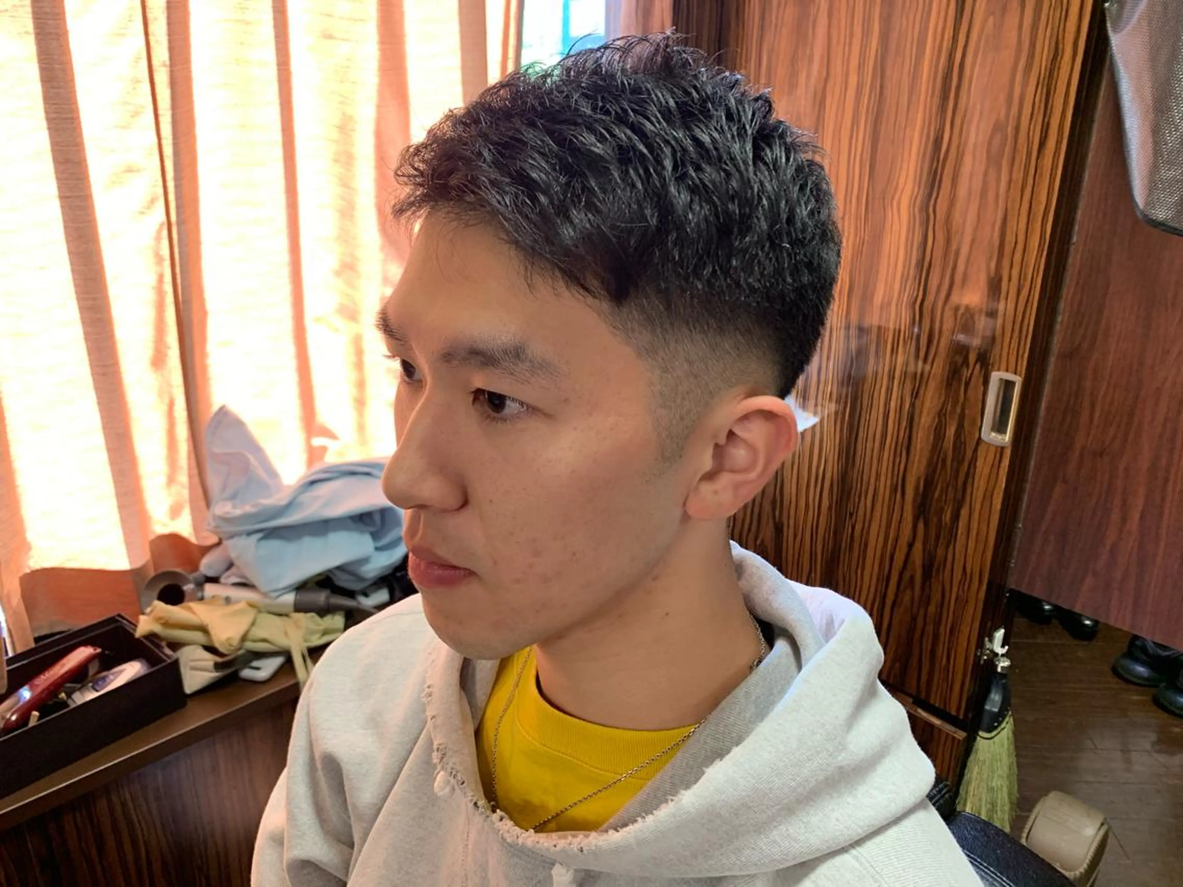 ショート メンズ フェードカット ヒロ銀座 田中大地のヘアスタイル