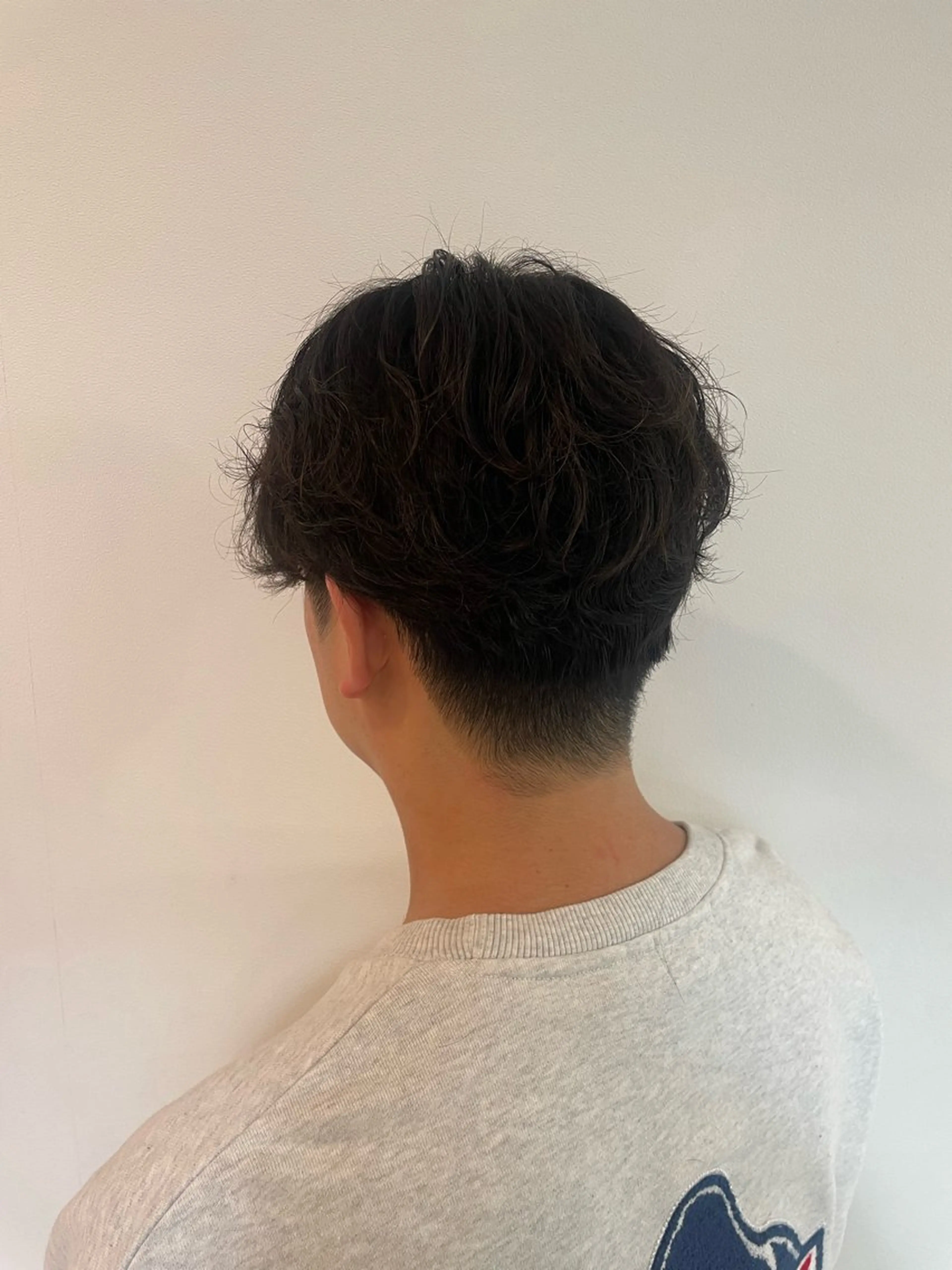 ショート メンズ カット パーマ 0円カラーモデル🚺 ／坂本詩穂🌟彡のヘアスタイル