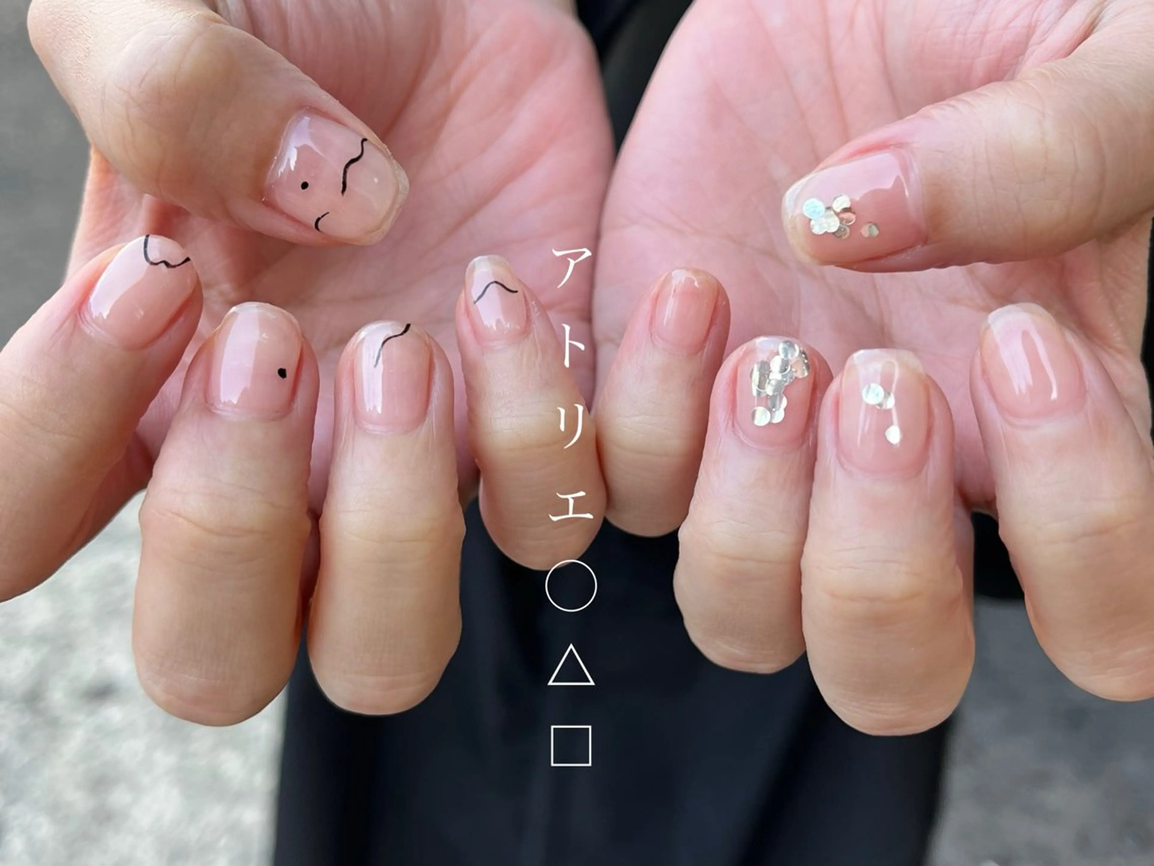 ネイル アートネイル ハンドネイル アトリエ ○△□のネイルデザイン