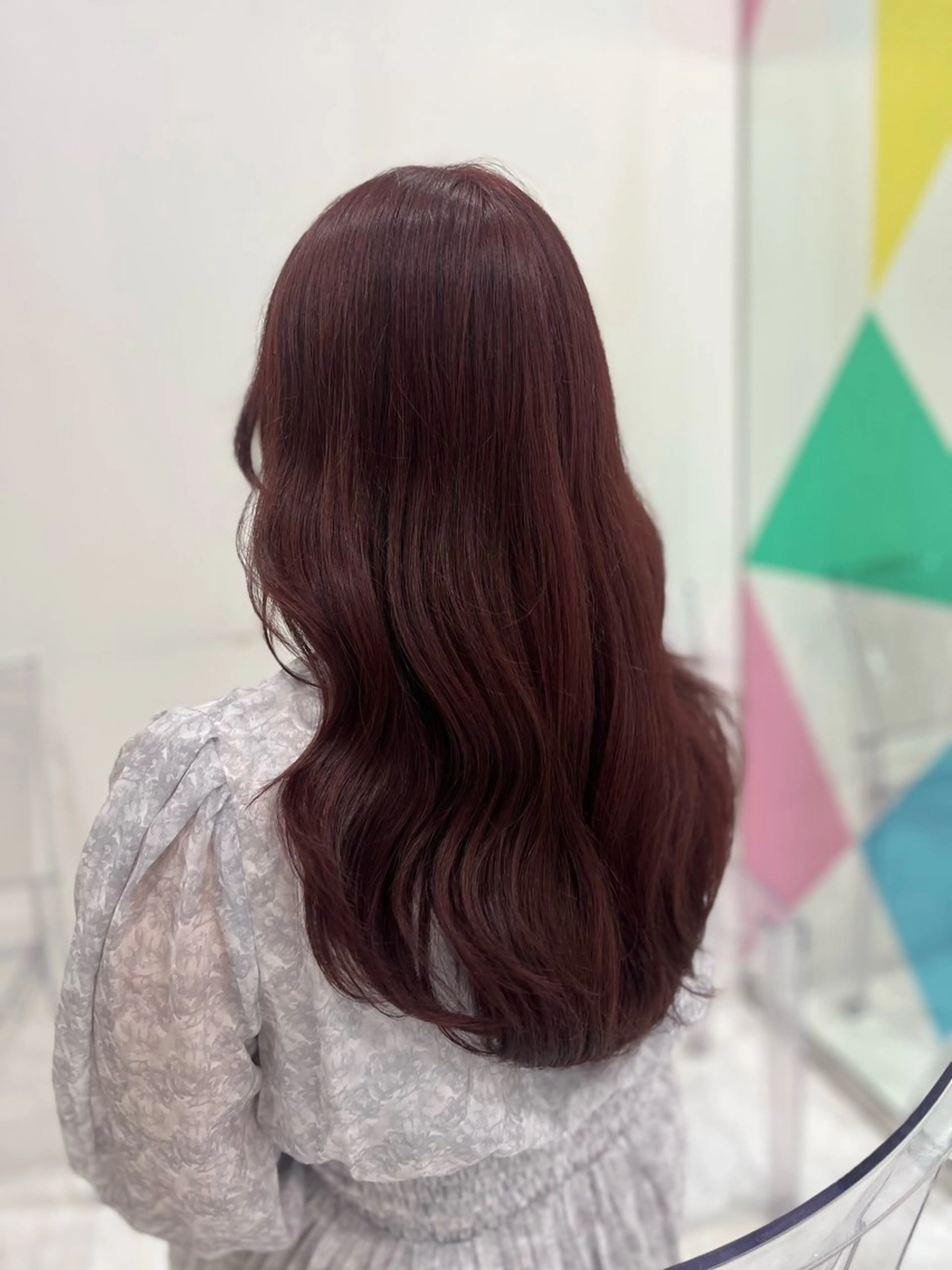 セミロング カラー ガーリー♡女の子っぽ ヘア♡ピンクカラー♡のヘアスタイル