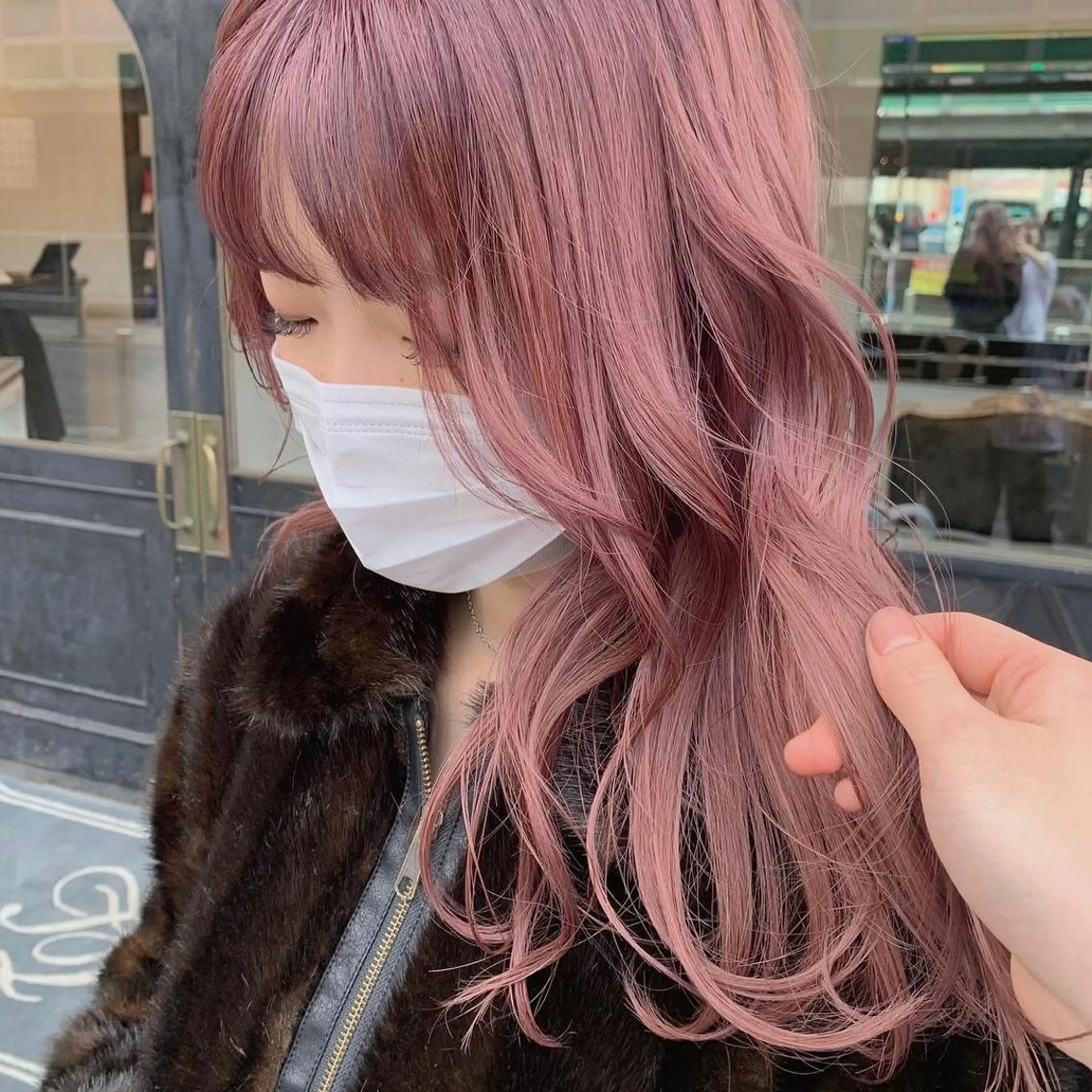 ロング カラー ブリーチ ピンクカラー BAROQUE gotou 🌙のヘアスタイル