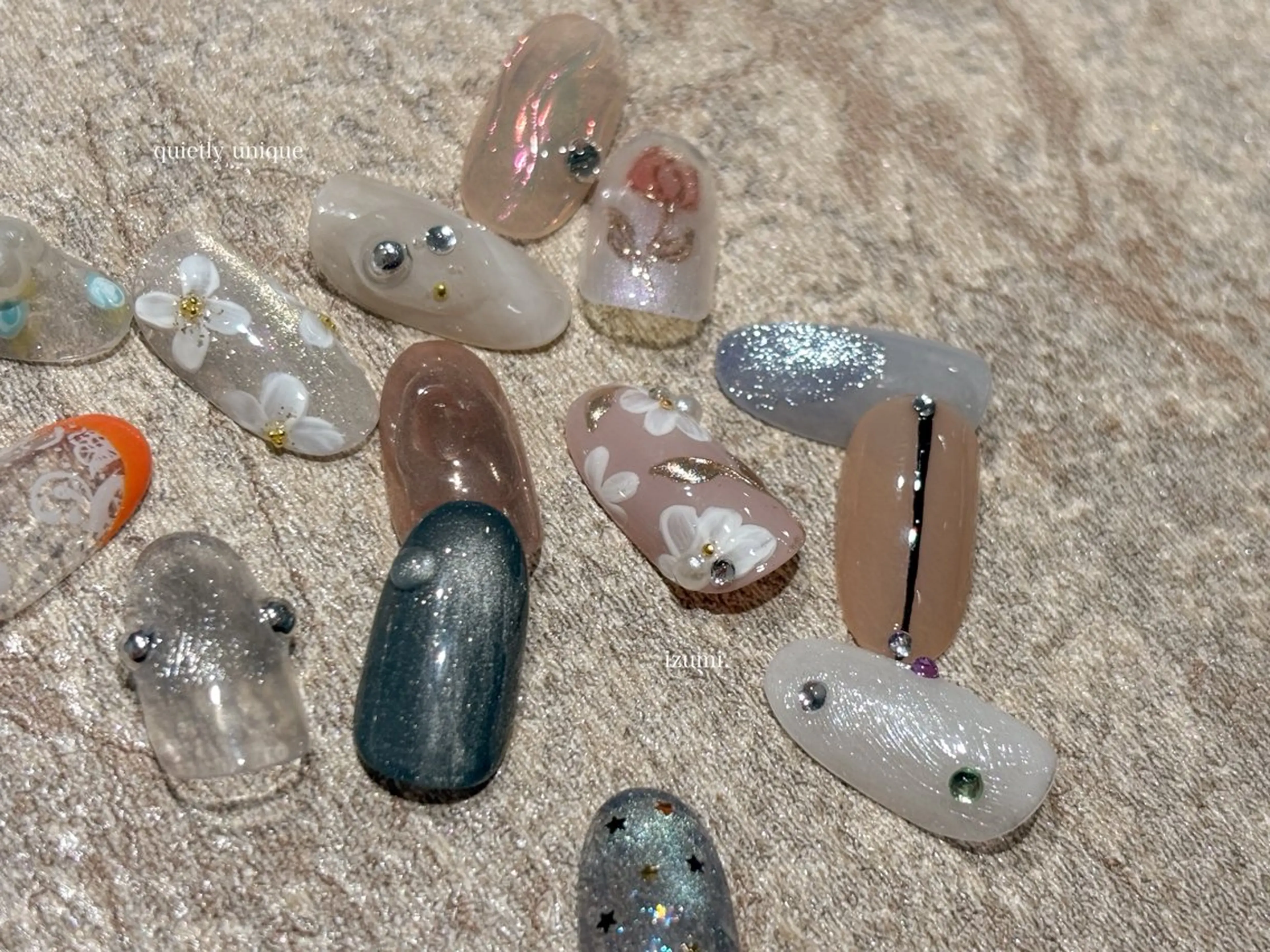 ネイル アートネイル ハンドネイル IZUMIꕤnail 堺筋本町｜心斎橋のネイルデザイン