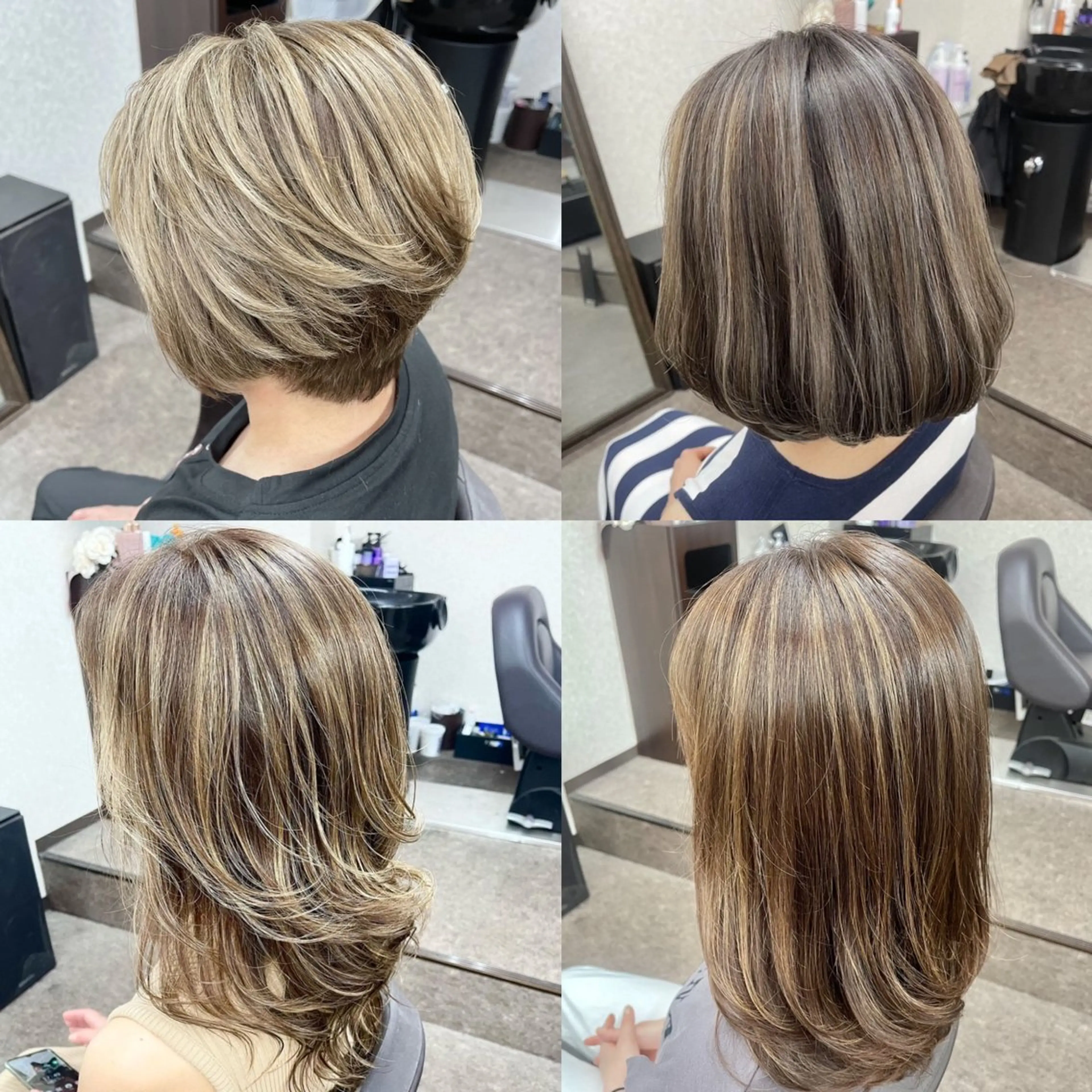 ミディアム カラー ブリーチ ケアブリーチ カット ヘアカラー プレシャス所属・池田 景子のヘアスタイル