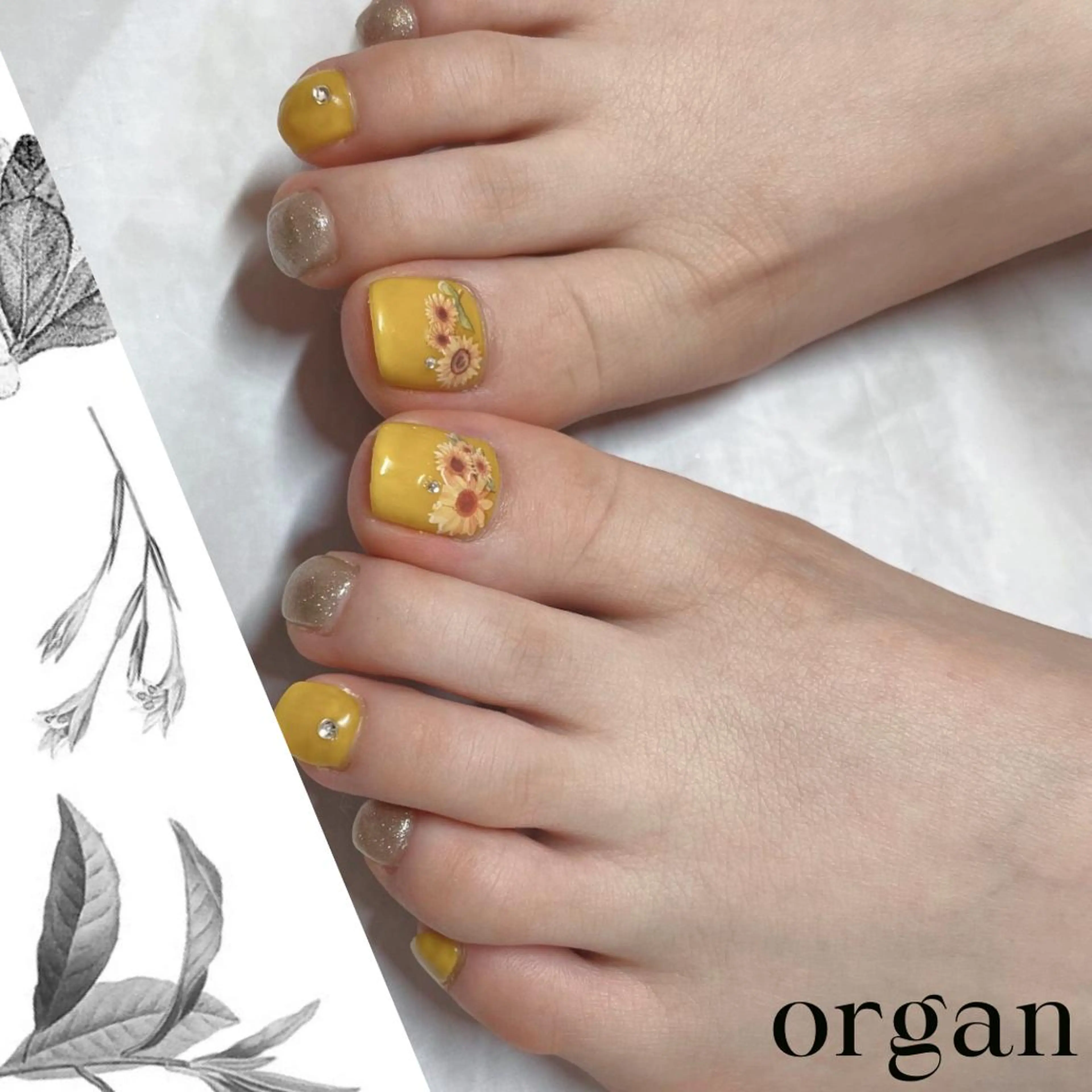 ネイル フットネイル 【ORGAN】 nailのネイルデザイン
