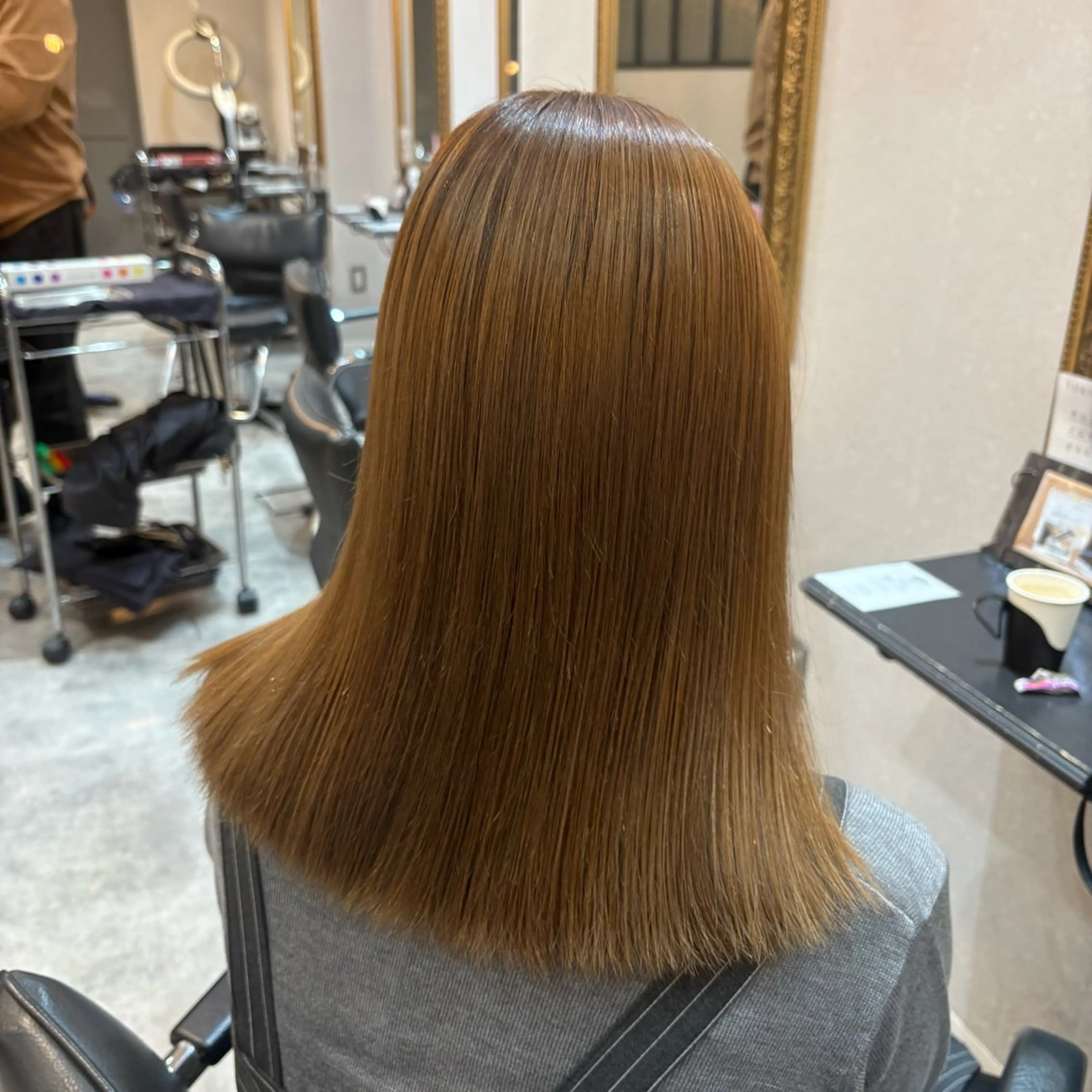 セミロング カラー カット ヘアカラー 🖤N゜JILLVA 🤍店長/川田 栞のヘアスタイル