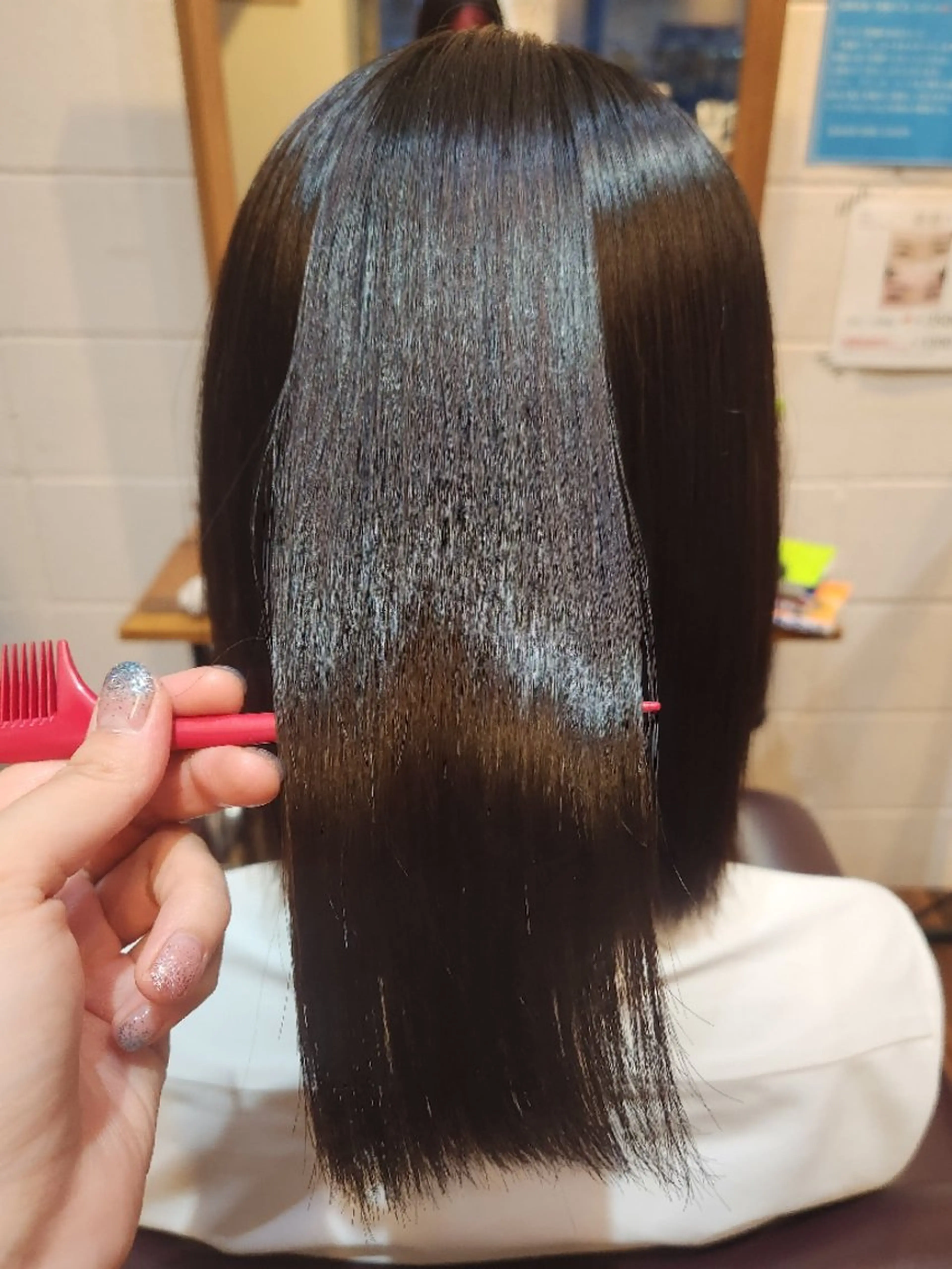 パーマ 縮毛矯正 ユウナ/眉ワックス /メンズカットモデルのヘアスタイル