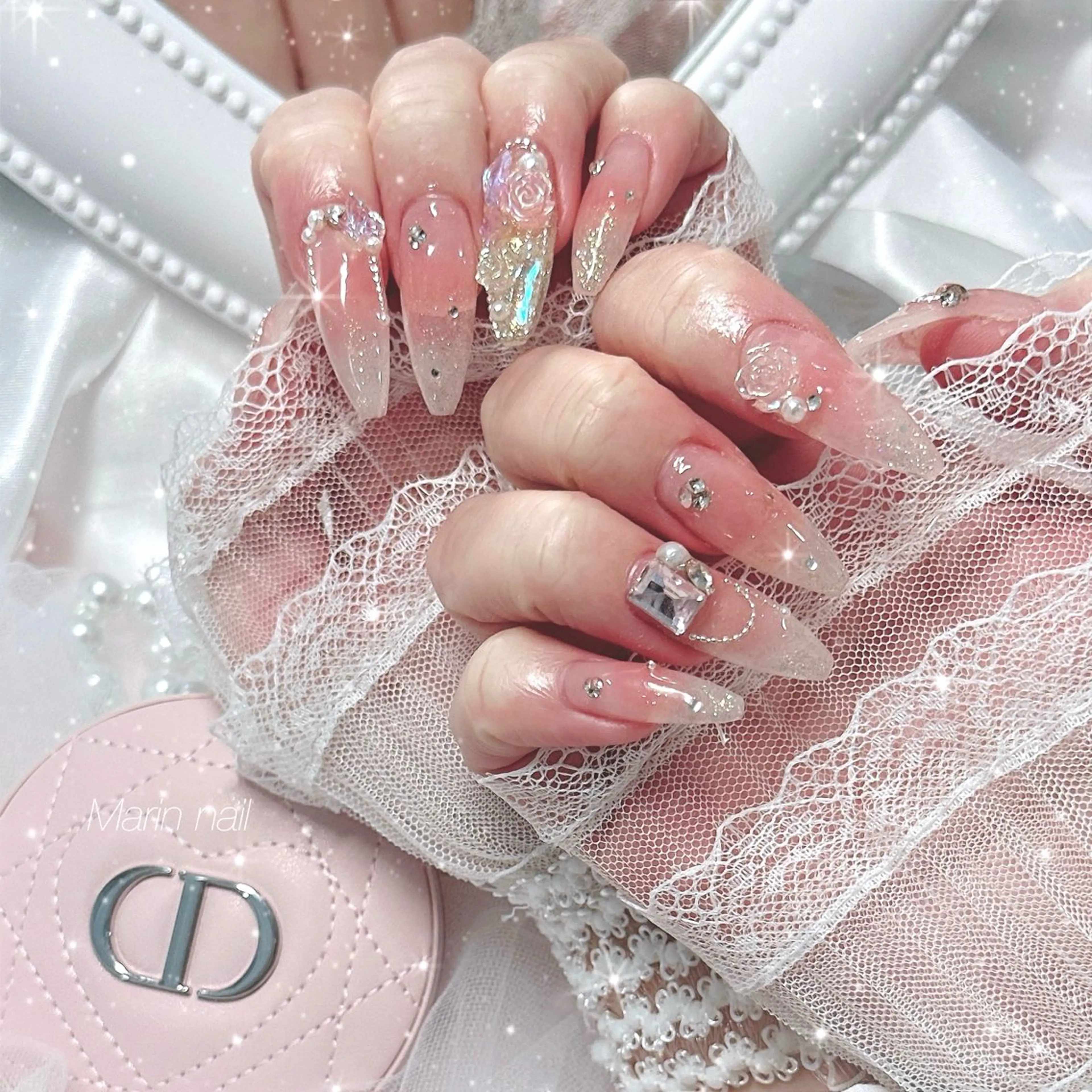 ネイル ピンク ハンドネイル Marinnail Hibikiのネイルデザイン