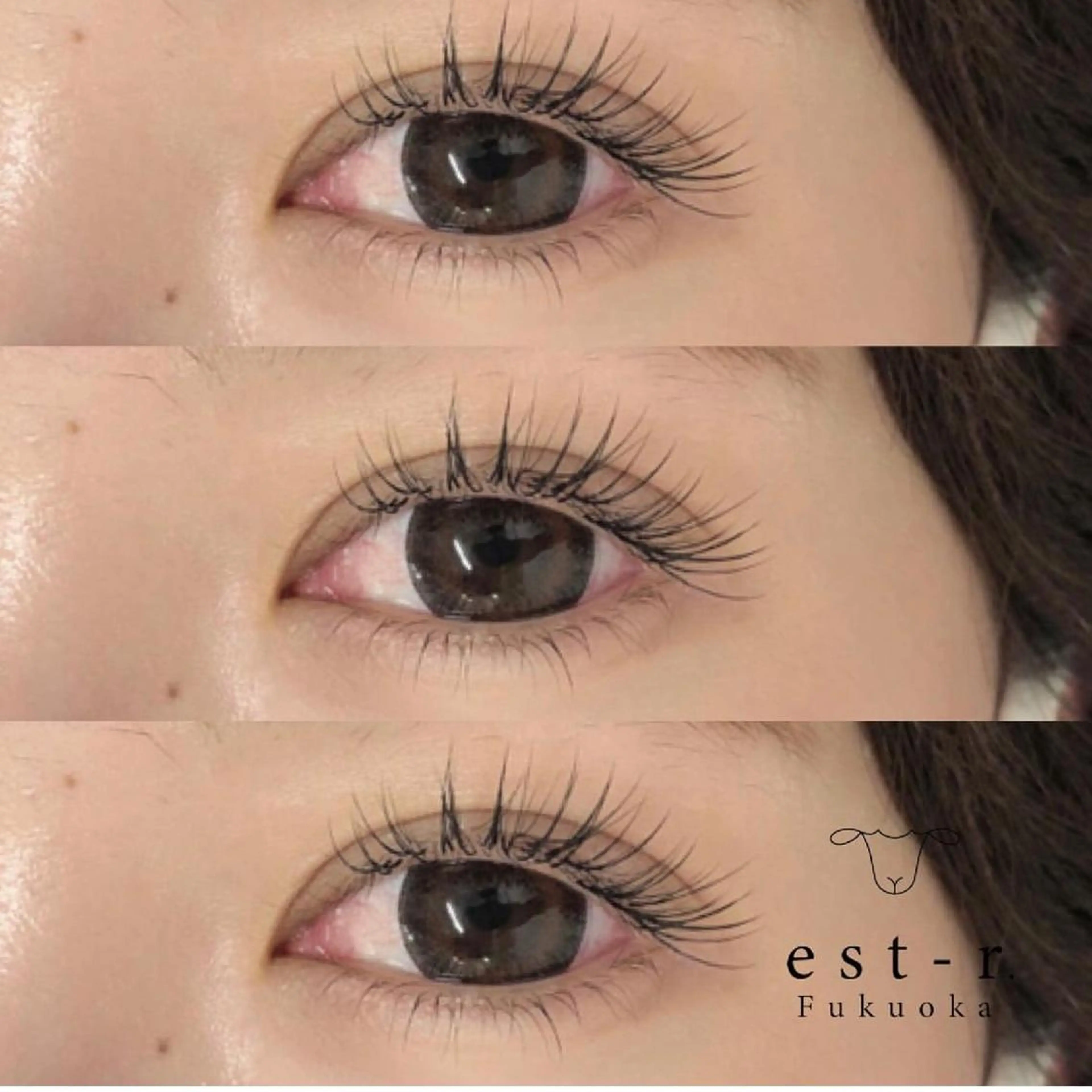 マツエク・マツパ フラットラッシュ パリジェンヌラッシュリフト まつげパーマ 下まつげエクステ 一重×まつ毛パーマ Riho/博多/ まつげパーマ/LEDのマツエク・マツパデザイン
