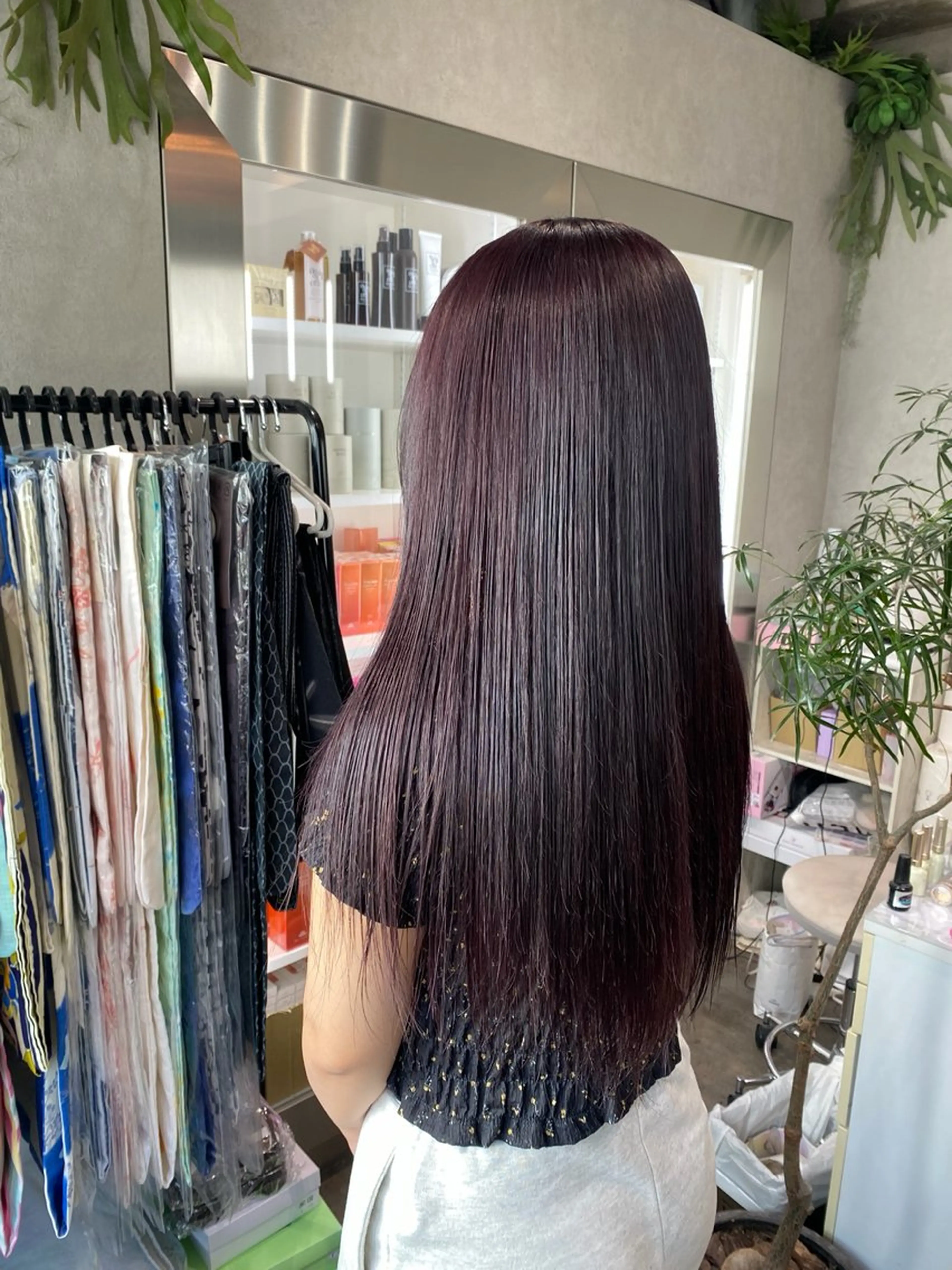 ロング カラー ヘアカラー 透明感カラー🫧🎀 まりなのヘアスタイル