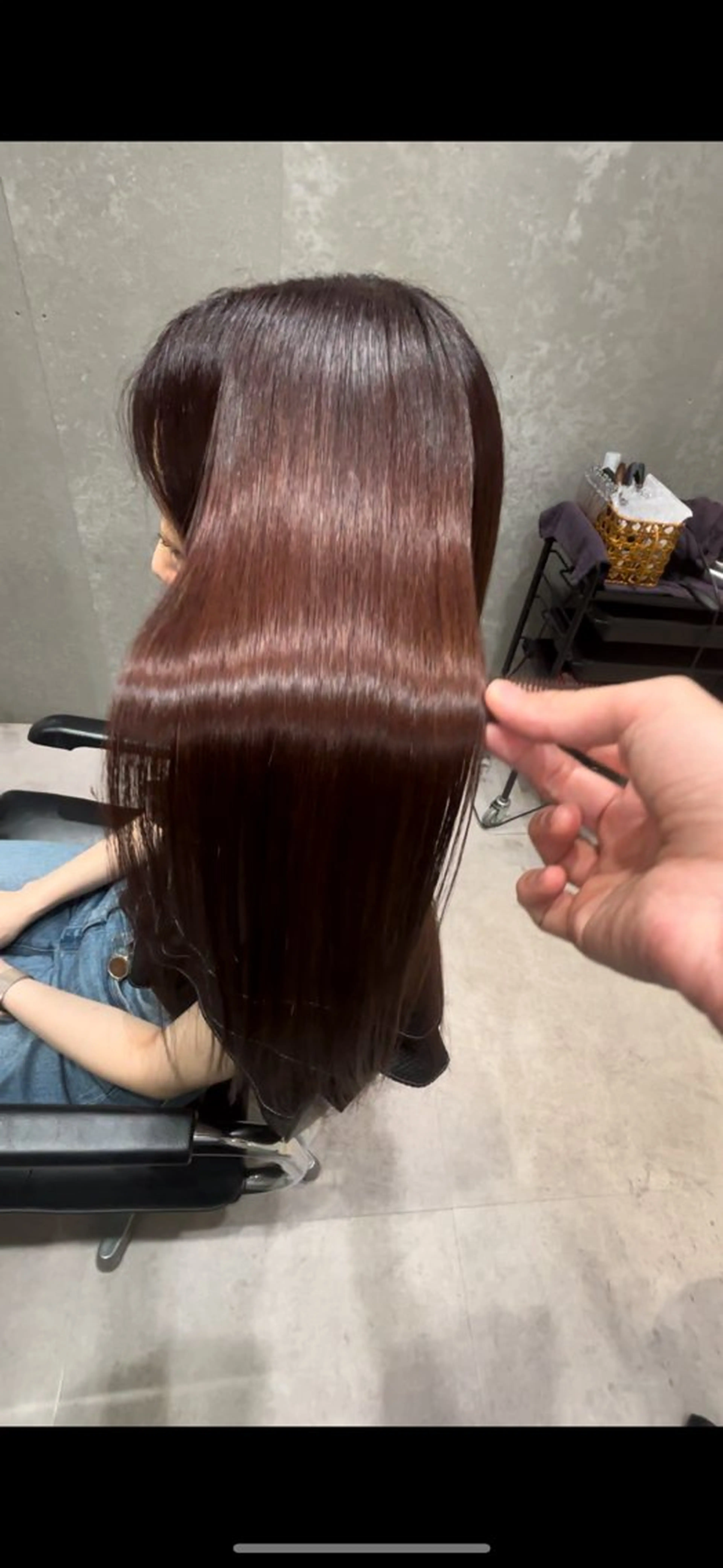 セミロング カラー アクアカラー 髪質改善 トリートメント カット ヘアカラー トリートメント 髪質改善ヘアケア 艶髪特化/上田のヘアスタイル