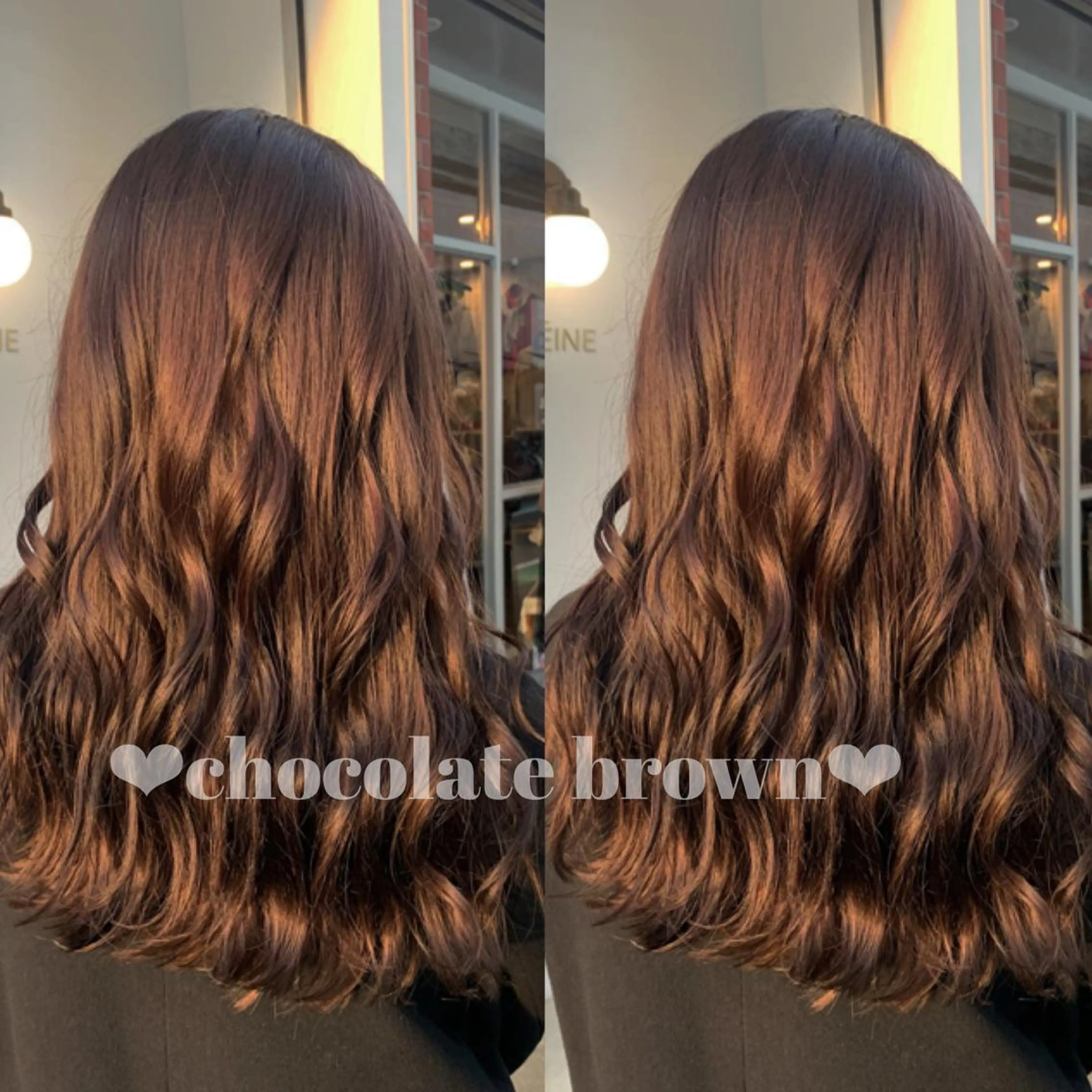 ロング チョコレートブラウン REONA🪽✨薬院 レイヤーカット🫧のヘアスタイル