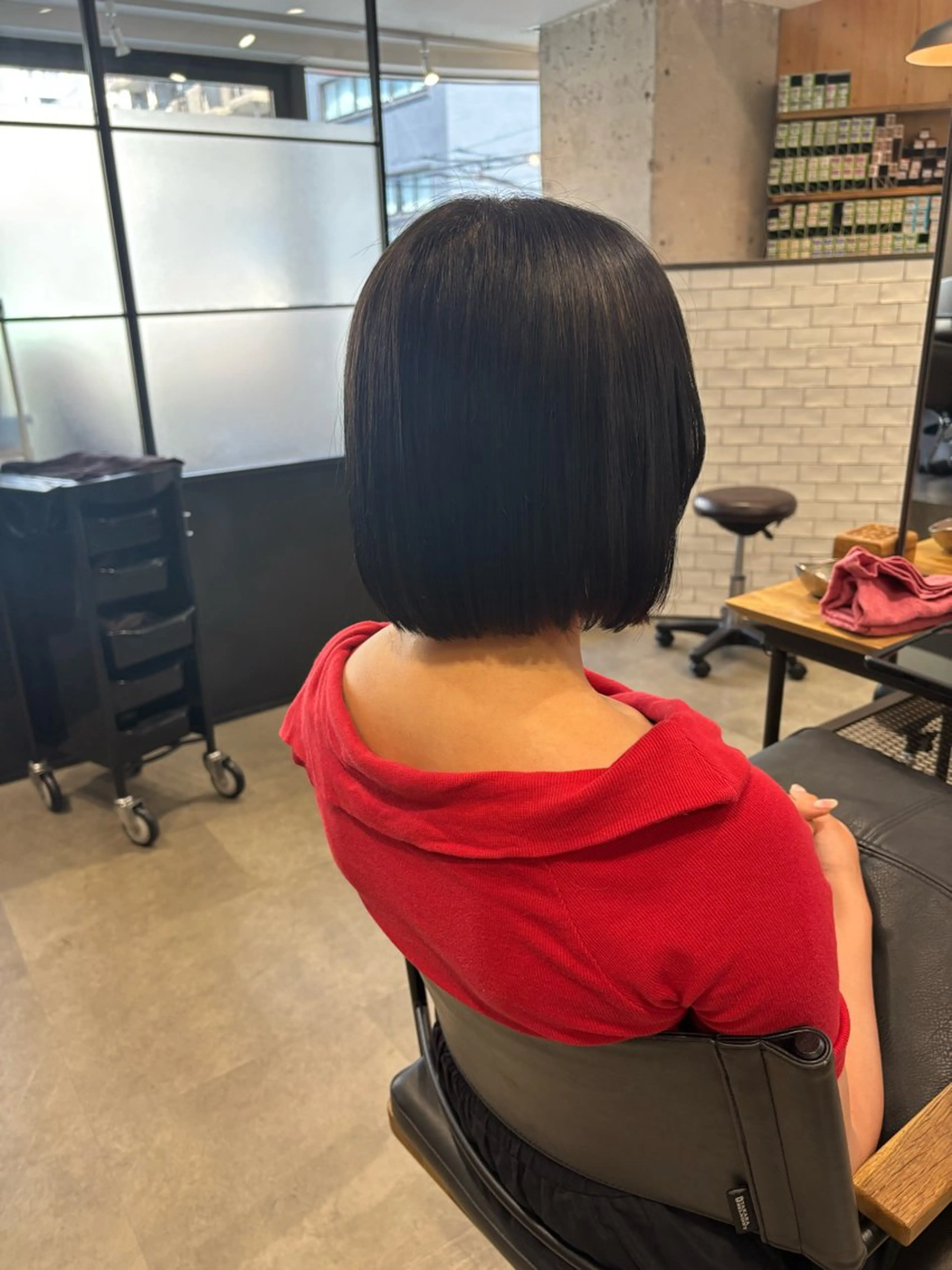 ショート カット hair make MEUZ所属・アサノハルカ🐈‍⬛ 縮毛矯正/パーマのヘアスタイル