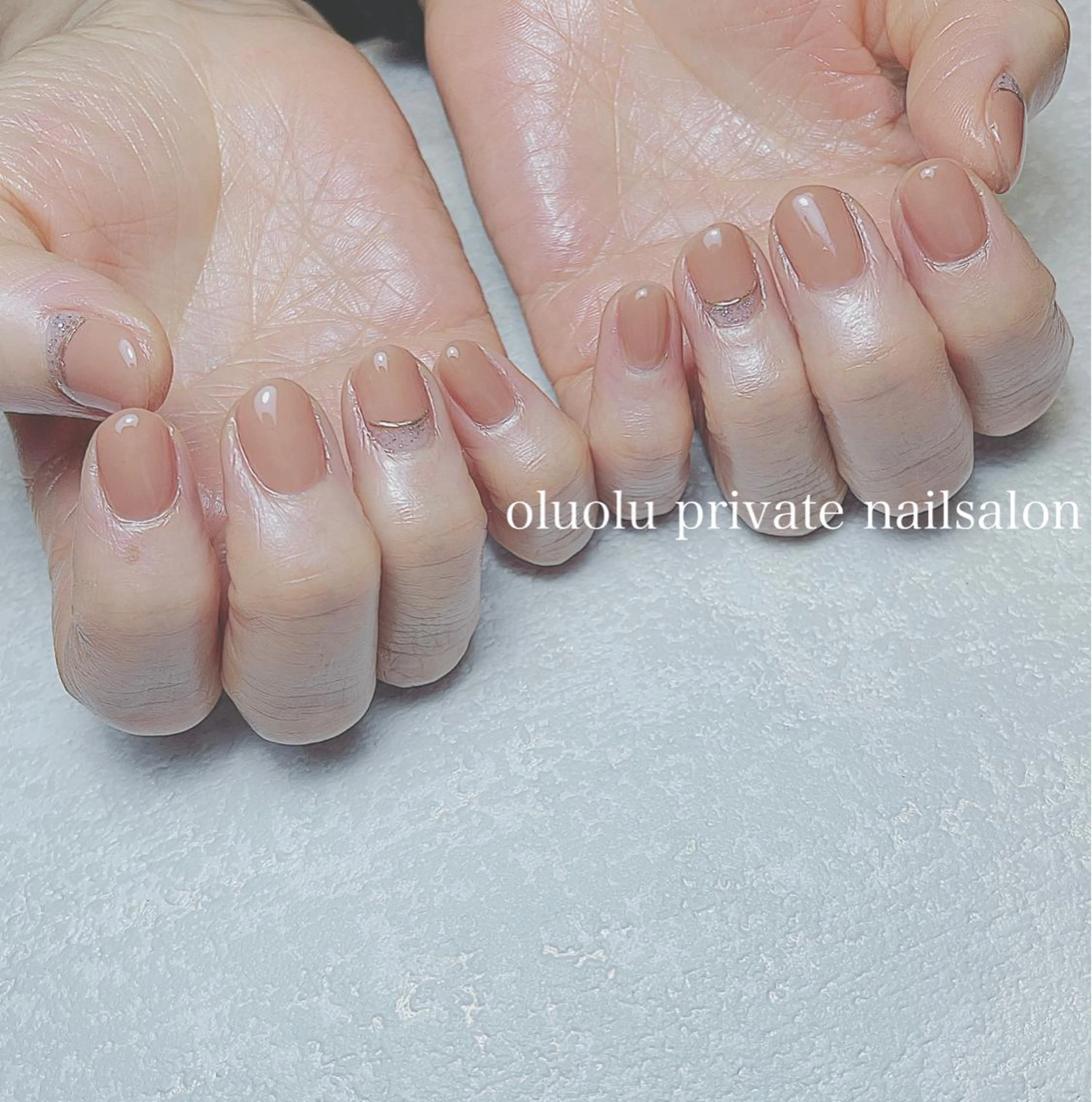 ネイル アートネイル フットネイル ニュアンスネイル オフィスネイル ショートネイル 大村 紬華のネイルデザイン