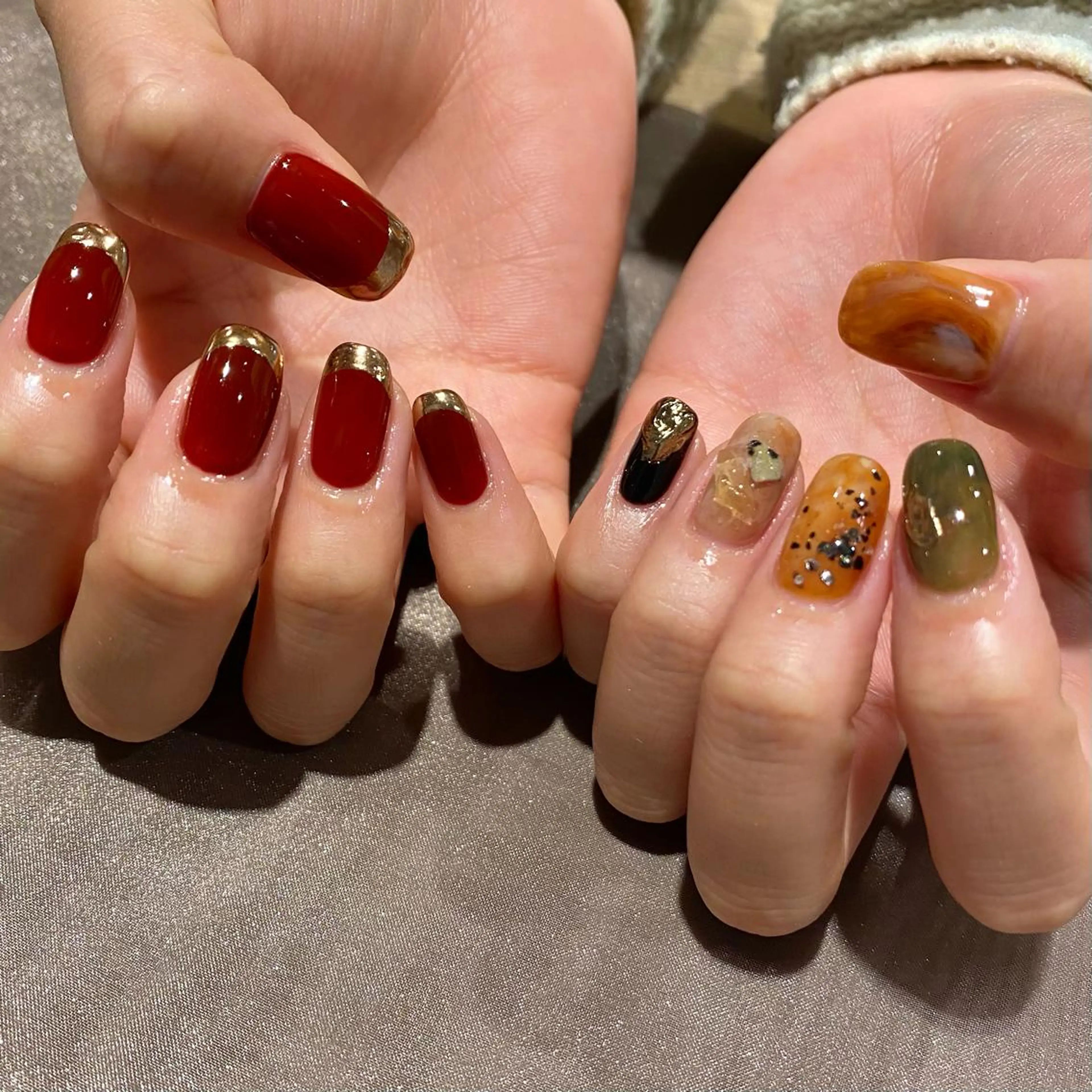 ネイル ニュアンスネイル ハンドネイル RINO AMANE nailのネイルデザイン