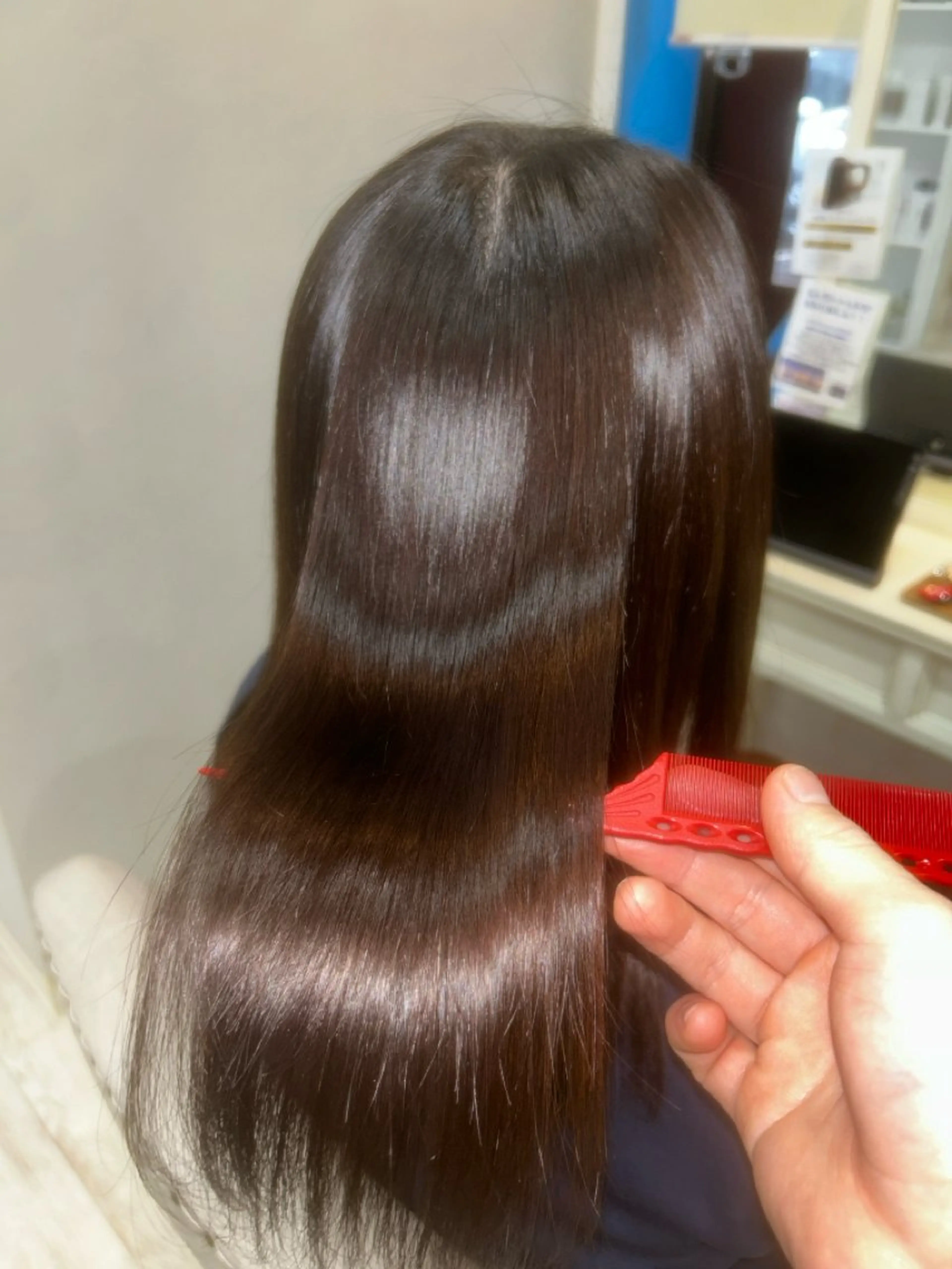 ミディアム 縮毛矯正 小黒 康平のヘアスタイル