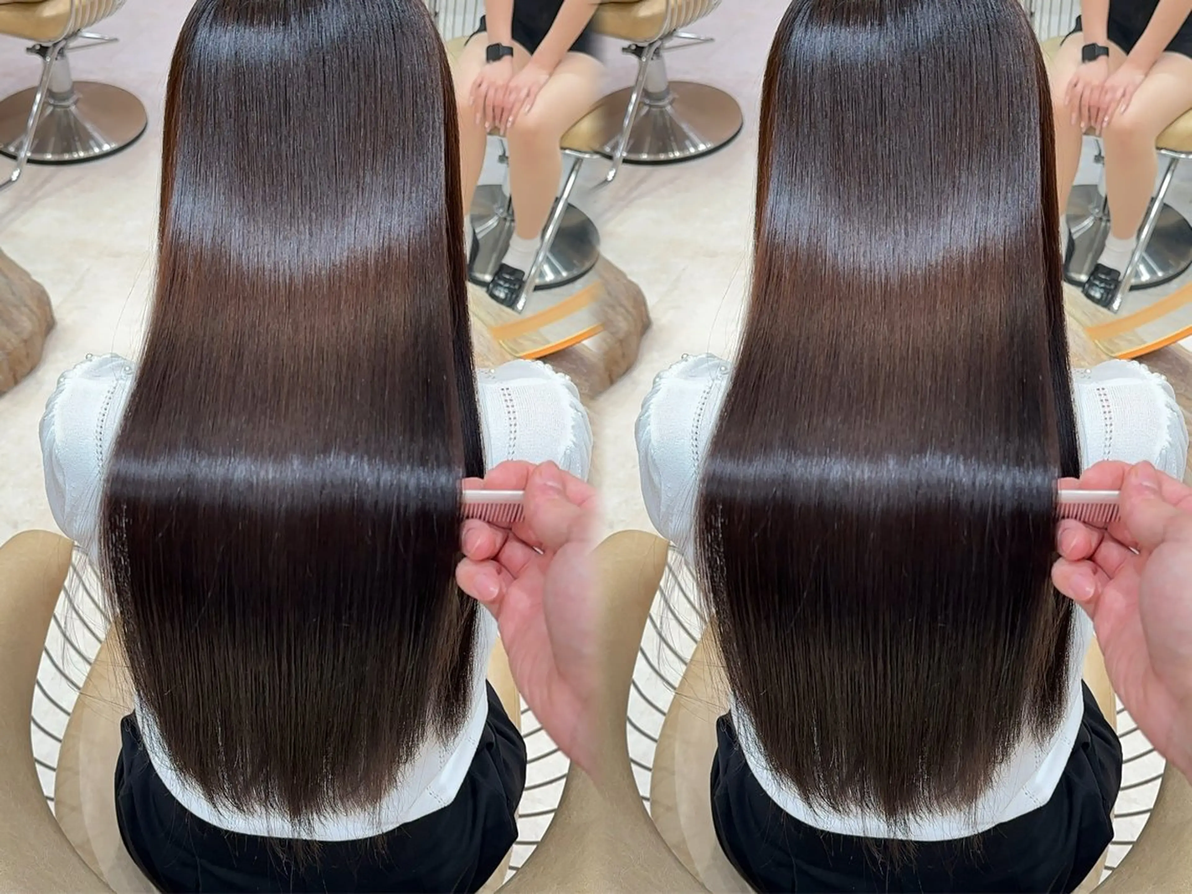 セミロング カラー カット ヘアカラー 縮毛矯正 縮毛矯正✨🫧 レイヤー川村利幸のヘアスタイル