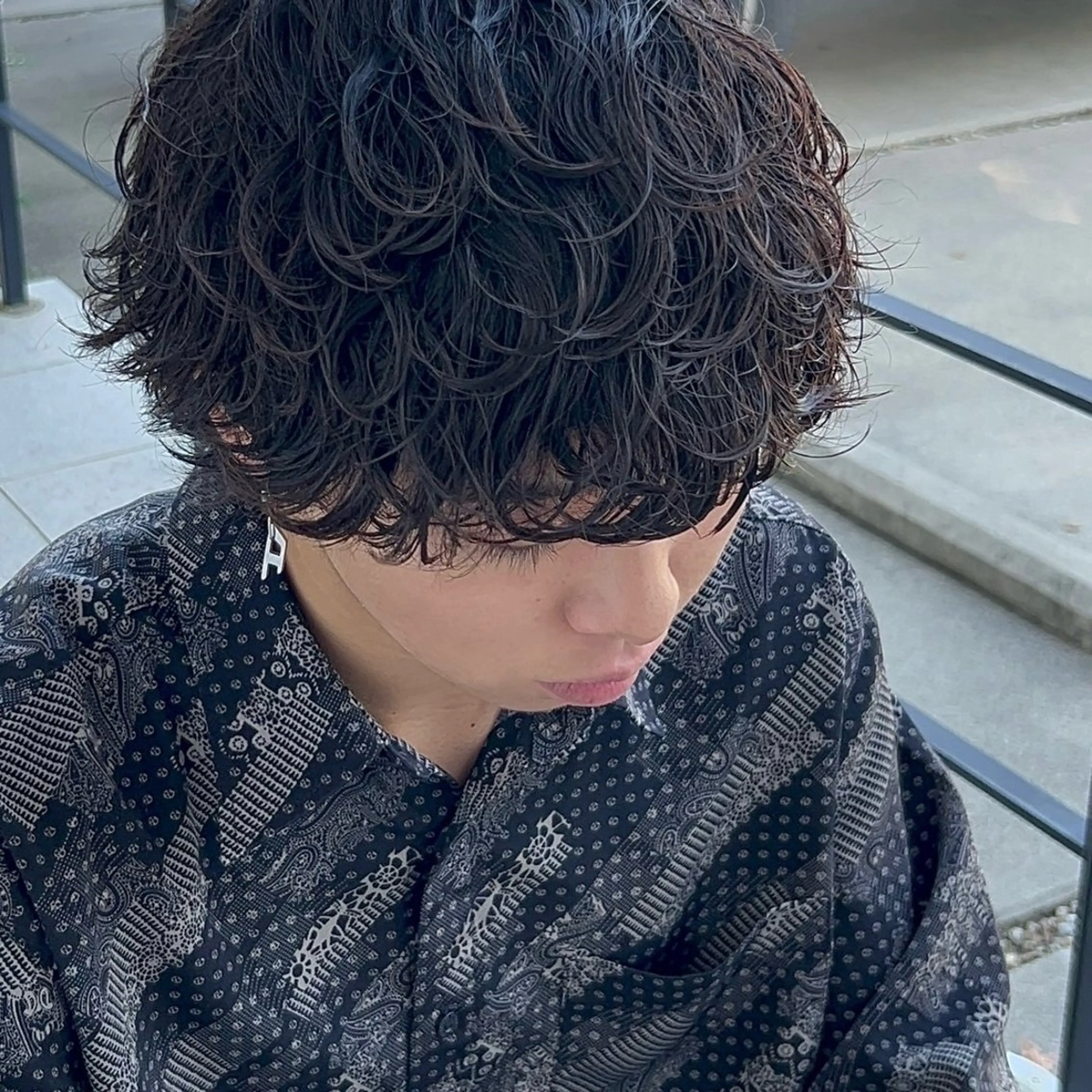 パーマ メンズ 神谷 凪のヘアスタイル