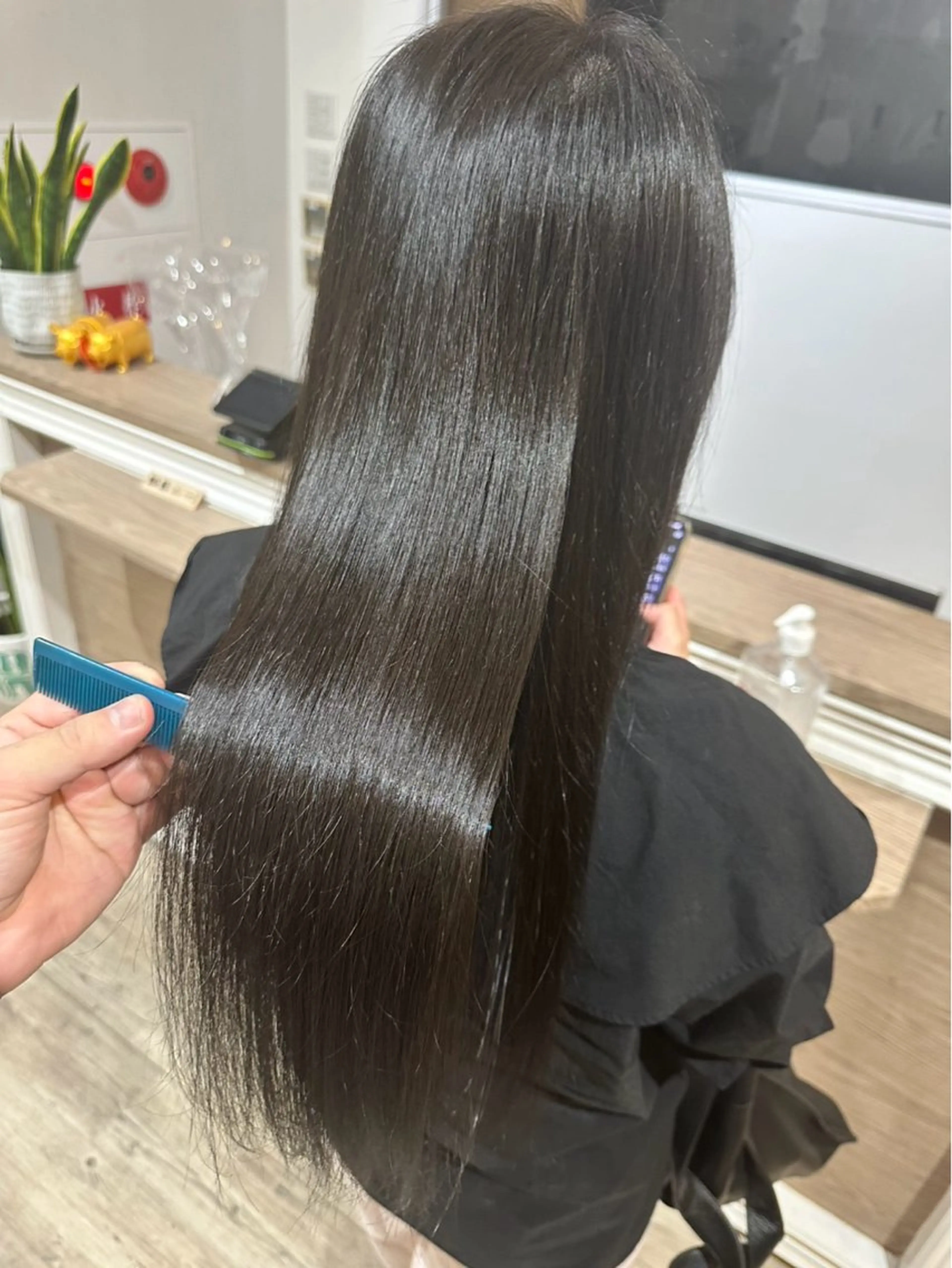 ロング 髪質改善 トリートメント トリートメント 西浦慎二 /艶カラー/髪質改善のヘアスタイル