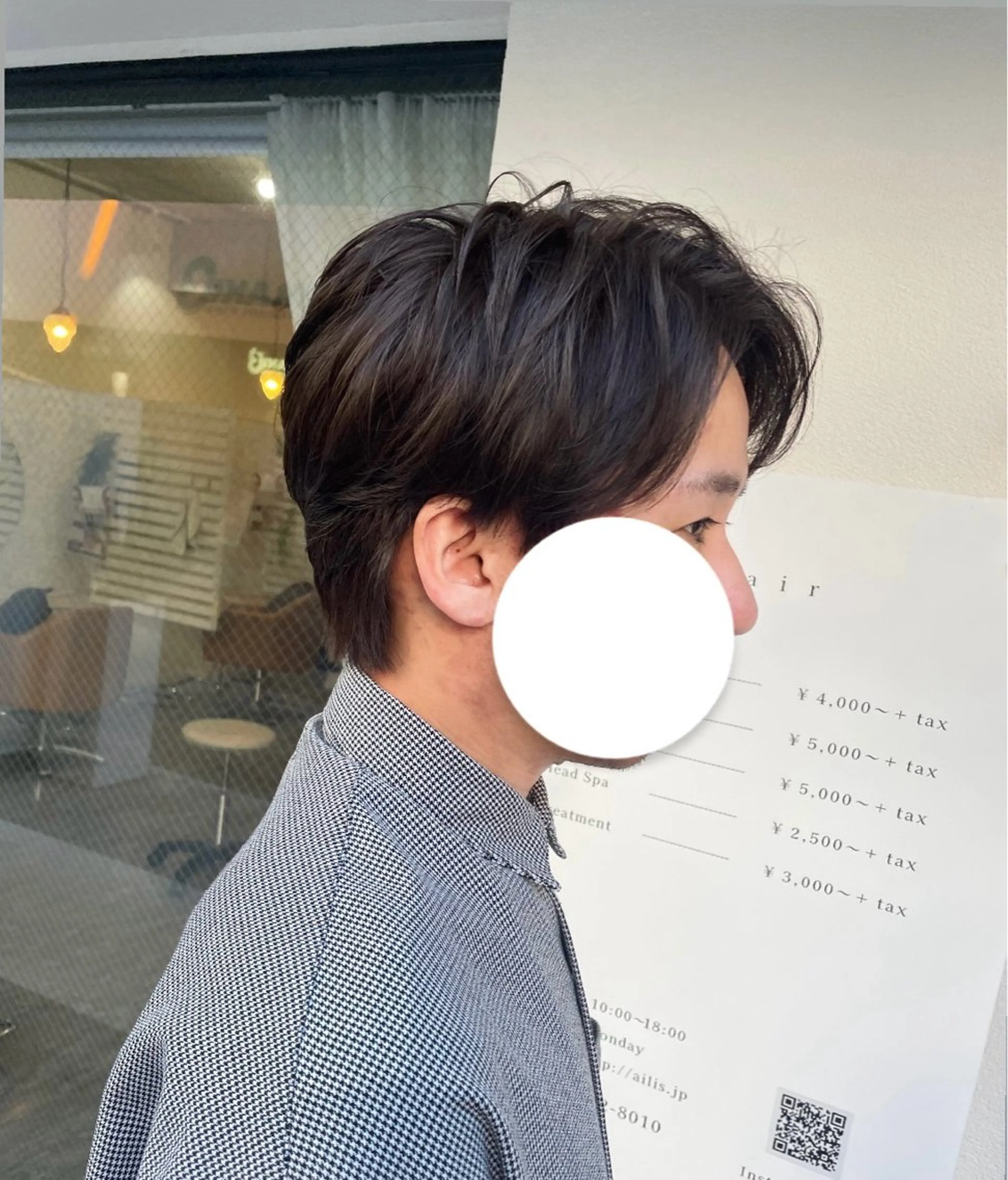 ショート ヘアアレンジ メンズ センターパート サービス満足度 No1👑植田愛夕のヘアスタイル