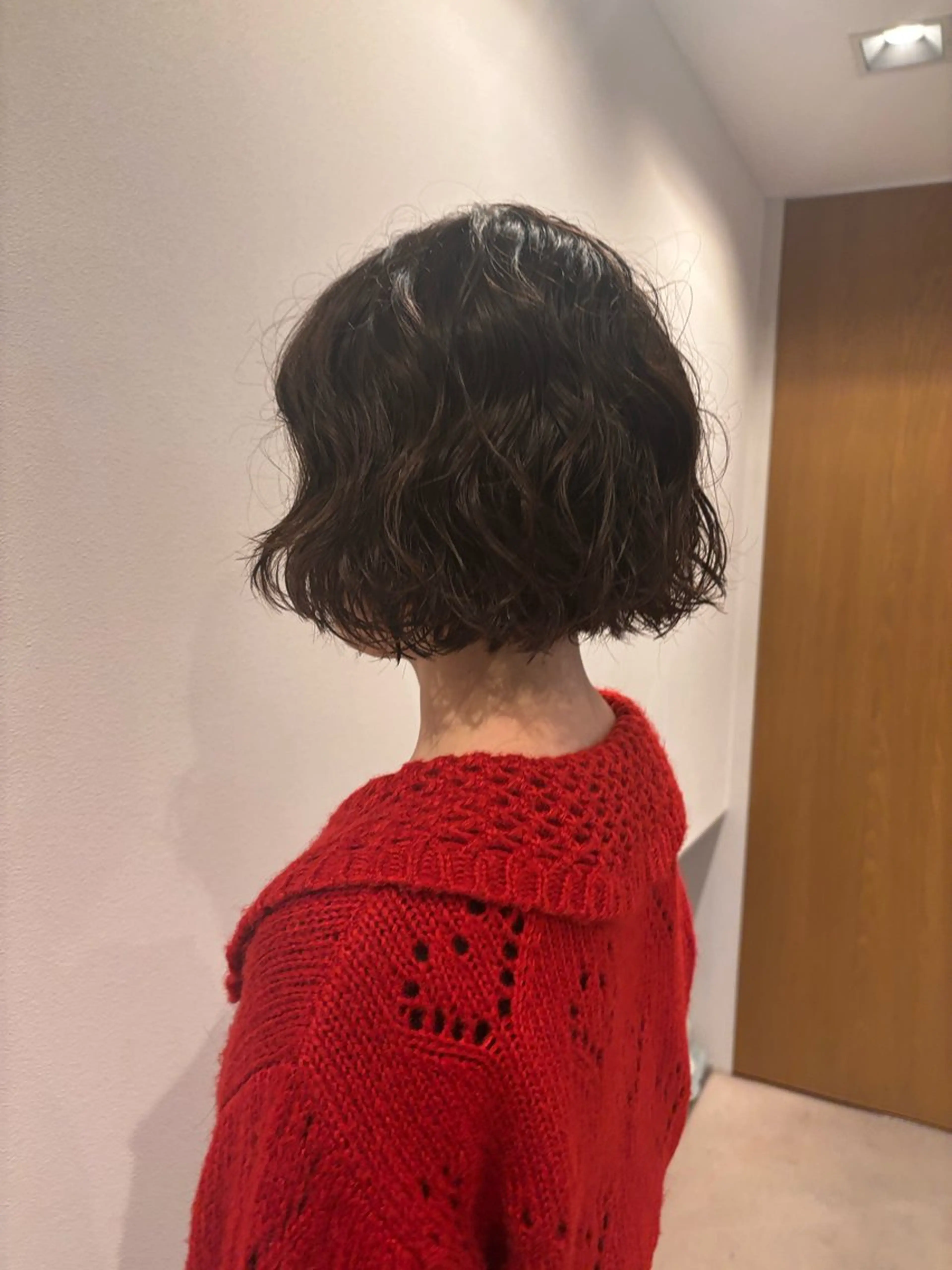 ショート パーマ カット パーマ トリートメント ヘッドスパ オーガニックカラー/ 表参道/ルカのヘアスタイル