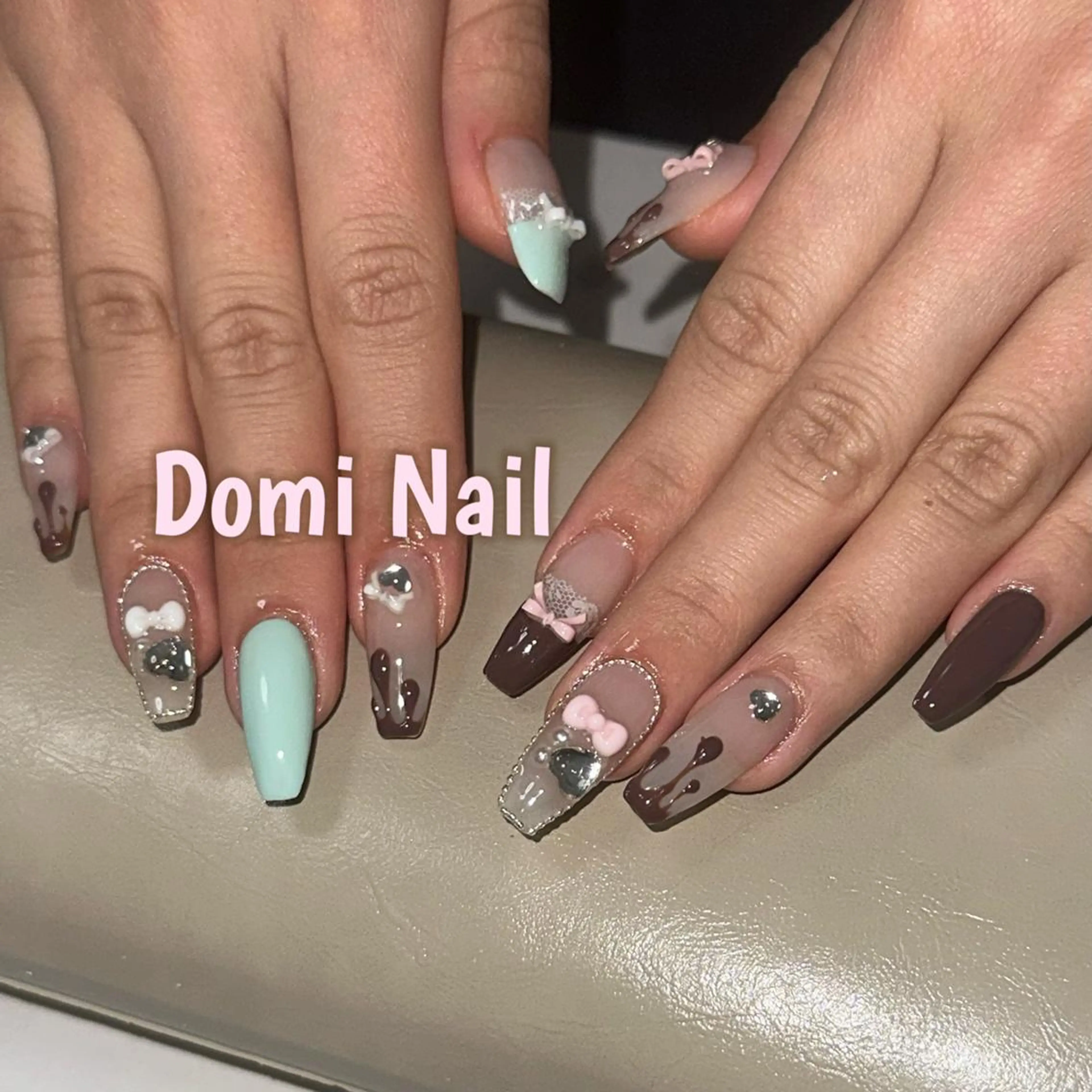 ネイル 持ち込み ネイルチップ ハンドネイル 渋谷 Domi Nailのネイルデザイン