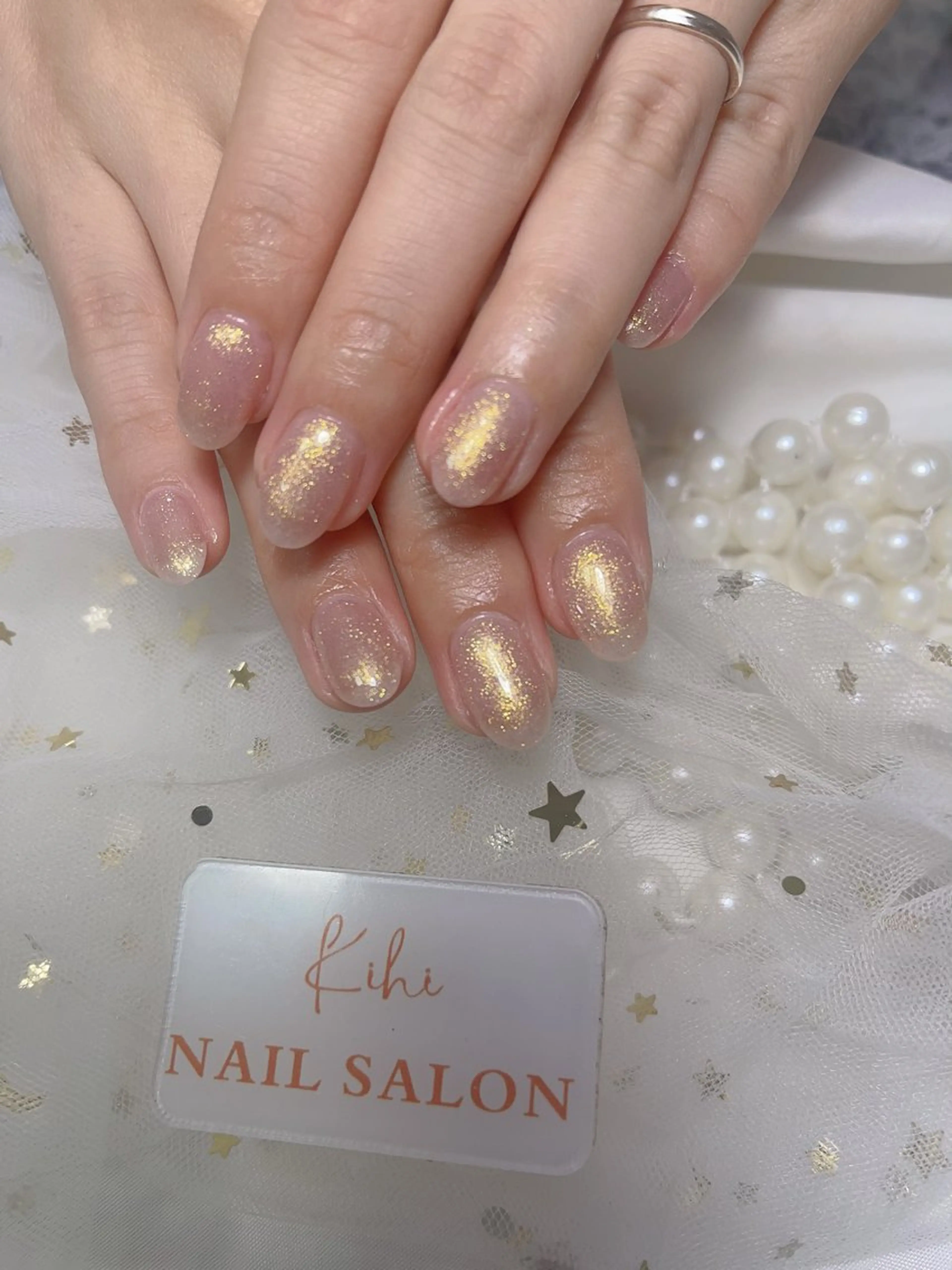 ネイル アートネイル フレンチネイル ジェルネイル グラデーション 韓国ネイル ハンドネイル ハンドケア さくら💮💮 【オフ無料】のネイルデザイン