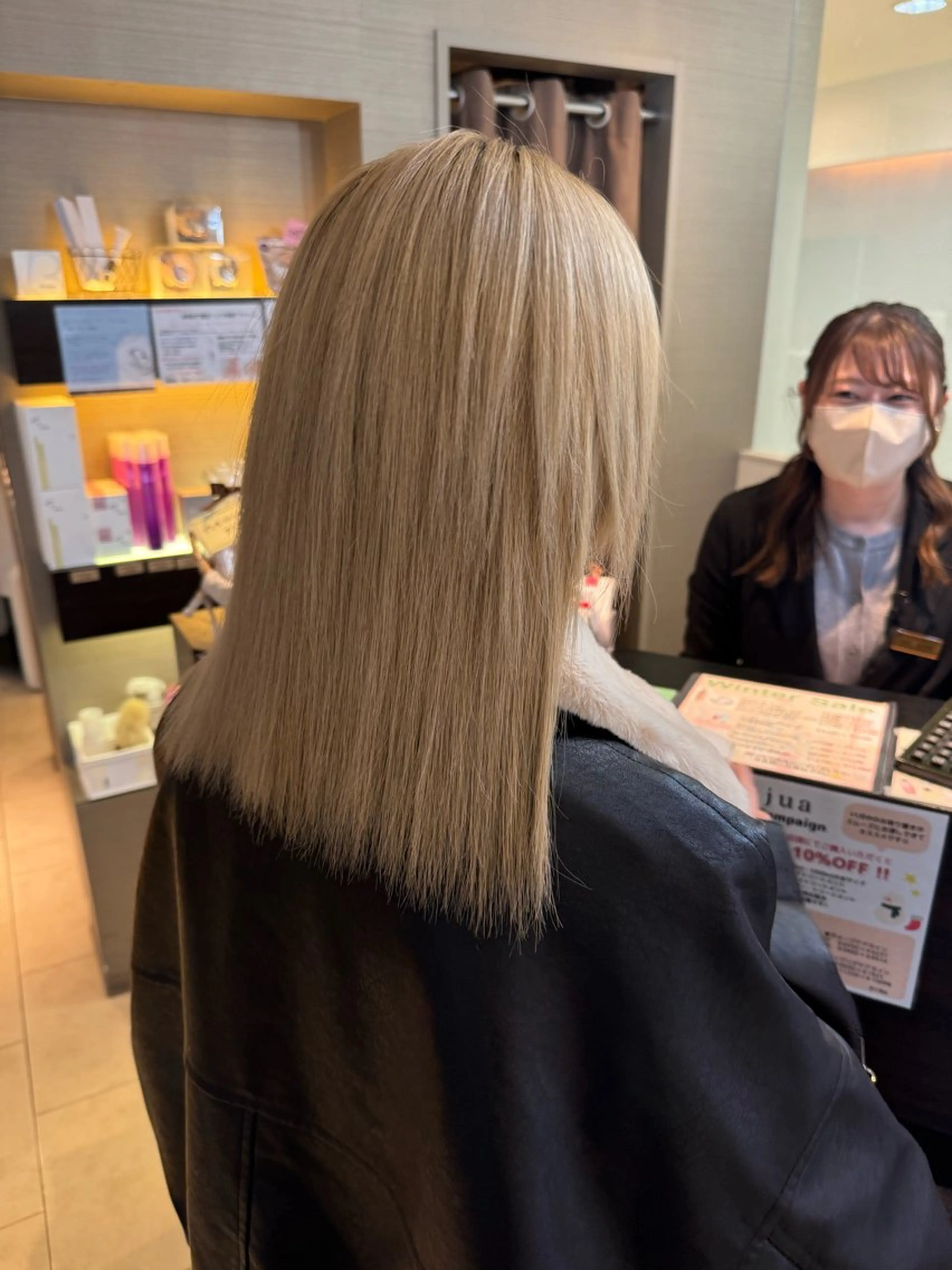 セミロング 🍒暖色カラー🍒 ✨髪質改善✨西村亜弥のヘアスタイル