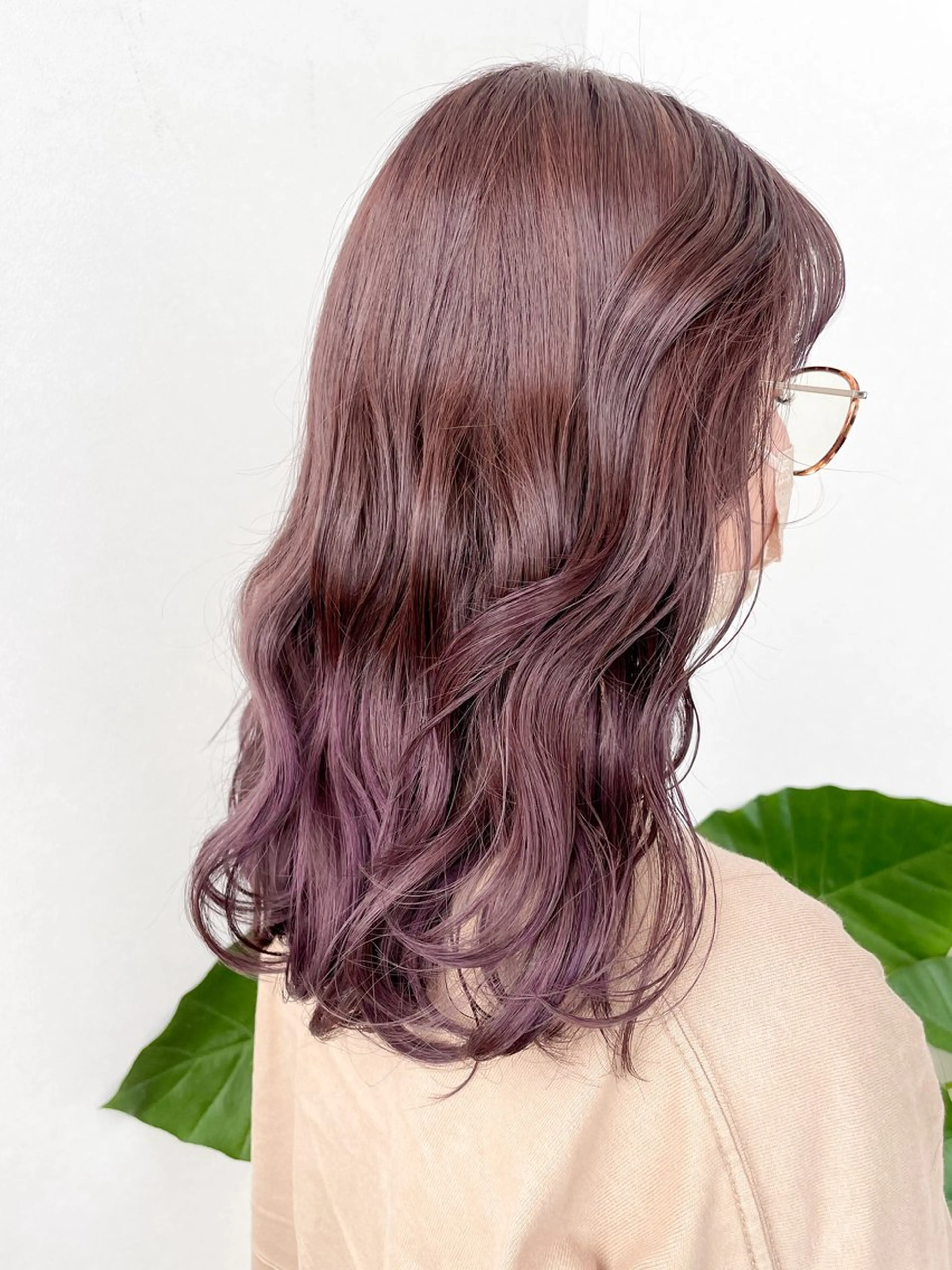 セミロング カラー ラベンダーカラー BREK穂積(大垣) Junnaのヘアスタイル