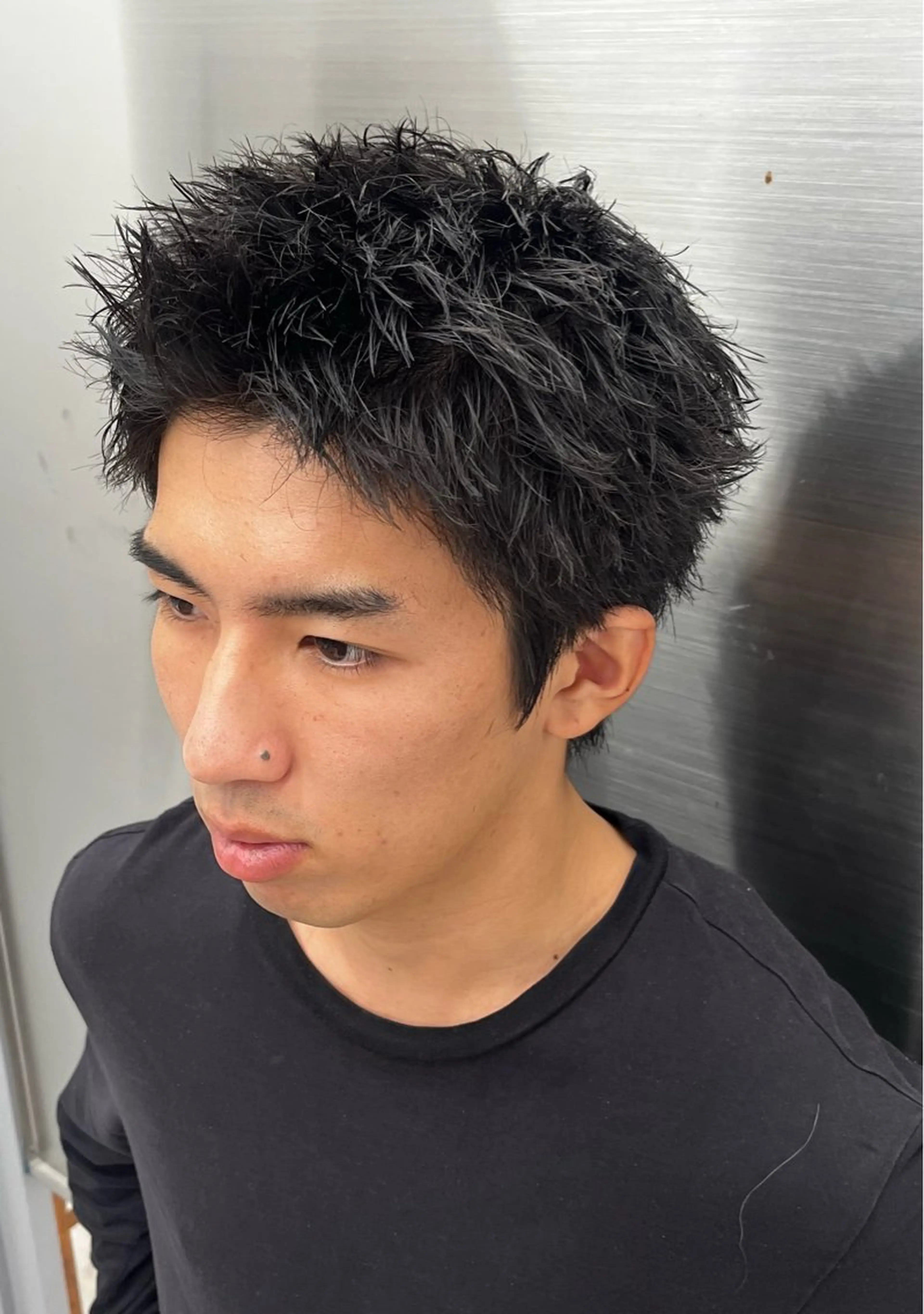 パーマ メンズ メンズパーマ スパイキーショート メンズツイストパーマ ツイストスパイラルパーマ スパイラルパーマ カット パーマ 🍐シャドウパーマ メンズ特化/守岡🍐のヘアスタイル