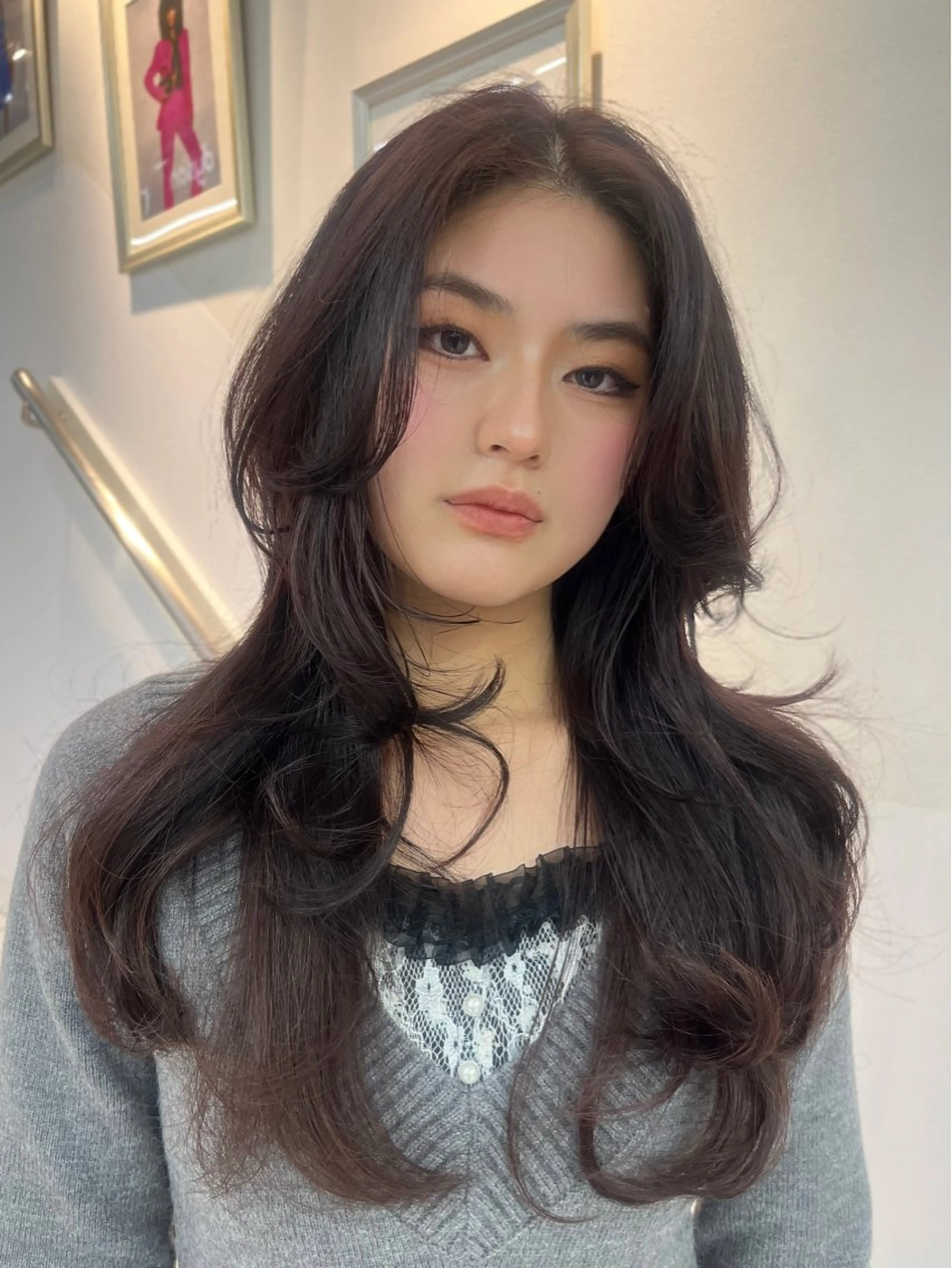 ロング 【レイヤーカット】 キサヌキミワのヘアスタイル