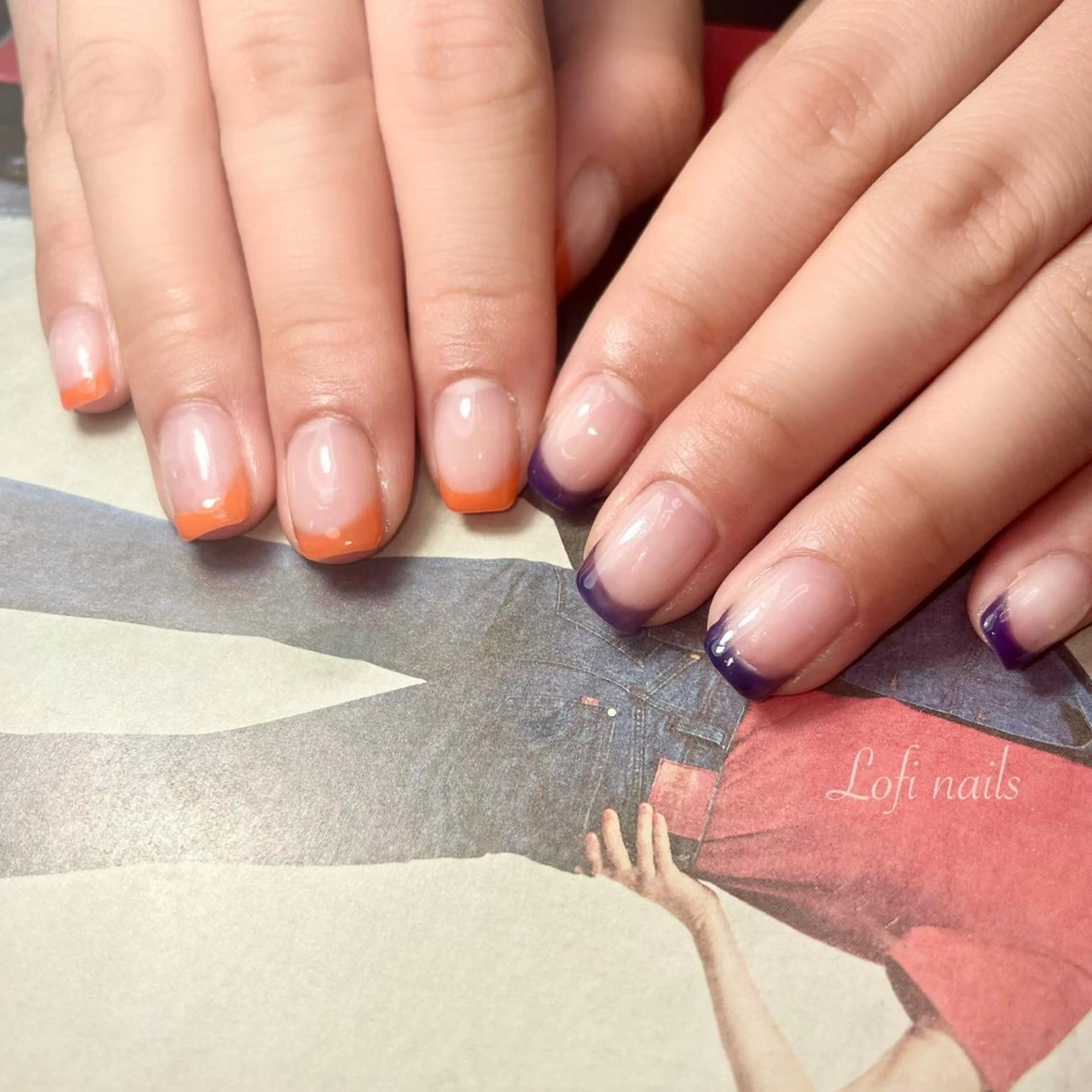 ネイル フレンチネイル ハンドネイル Lofinails ちひろのネイルデザイン