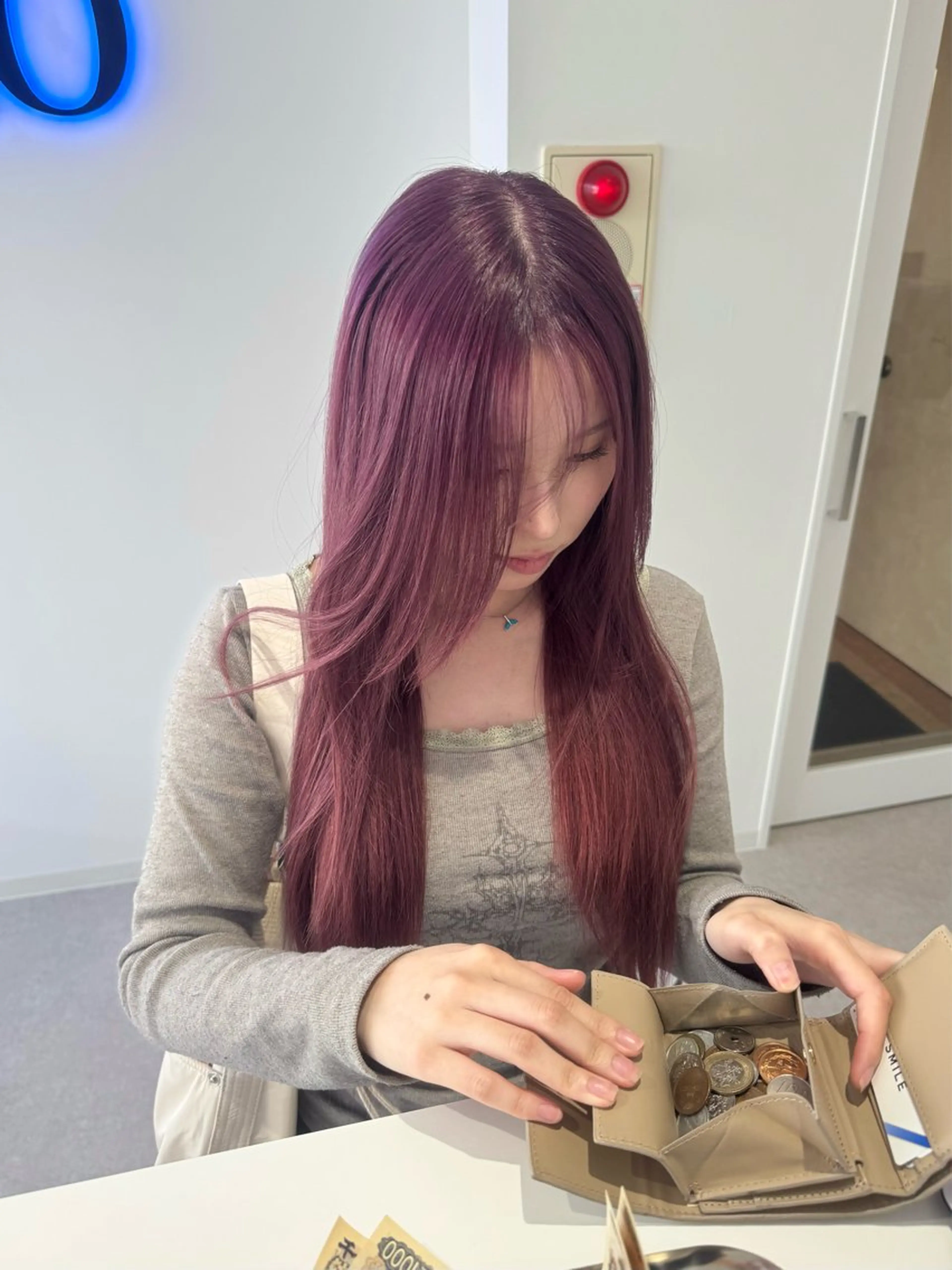 ロング カラー ヘアカラー トリートメント ブリーチ/艶カラー 💎koharu💎のヘアスタイル