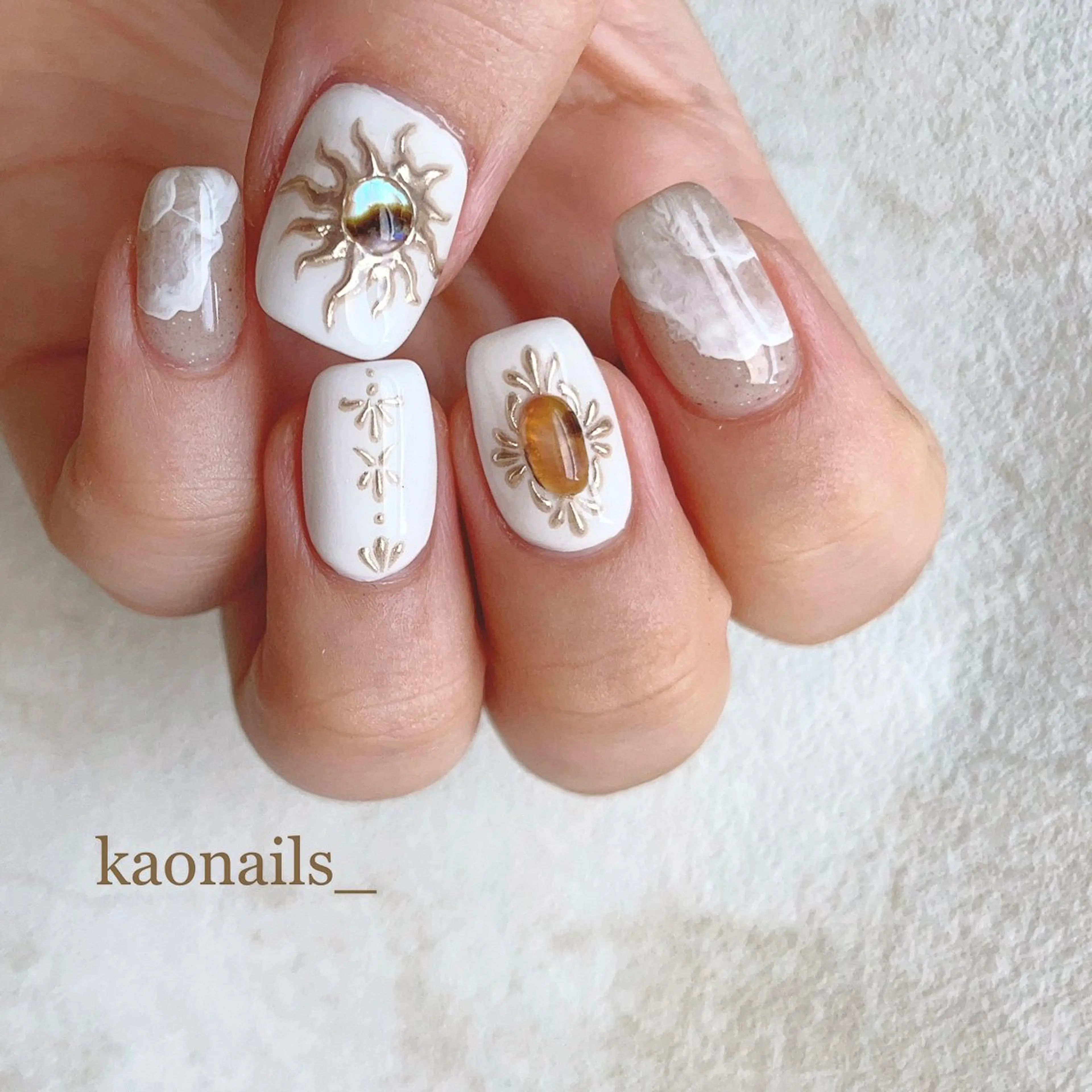 ネイル ハンドネイル Radia bykaonailsのネイルデザイン