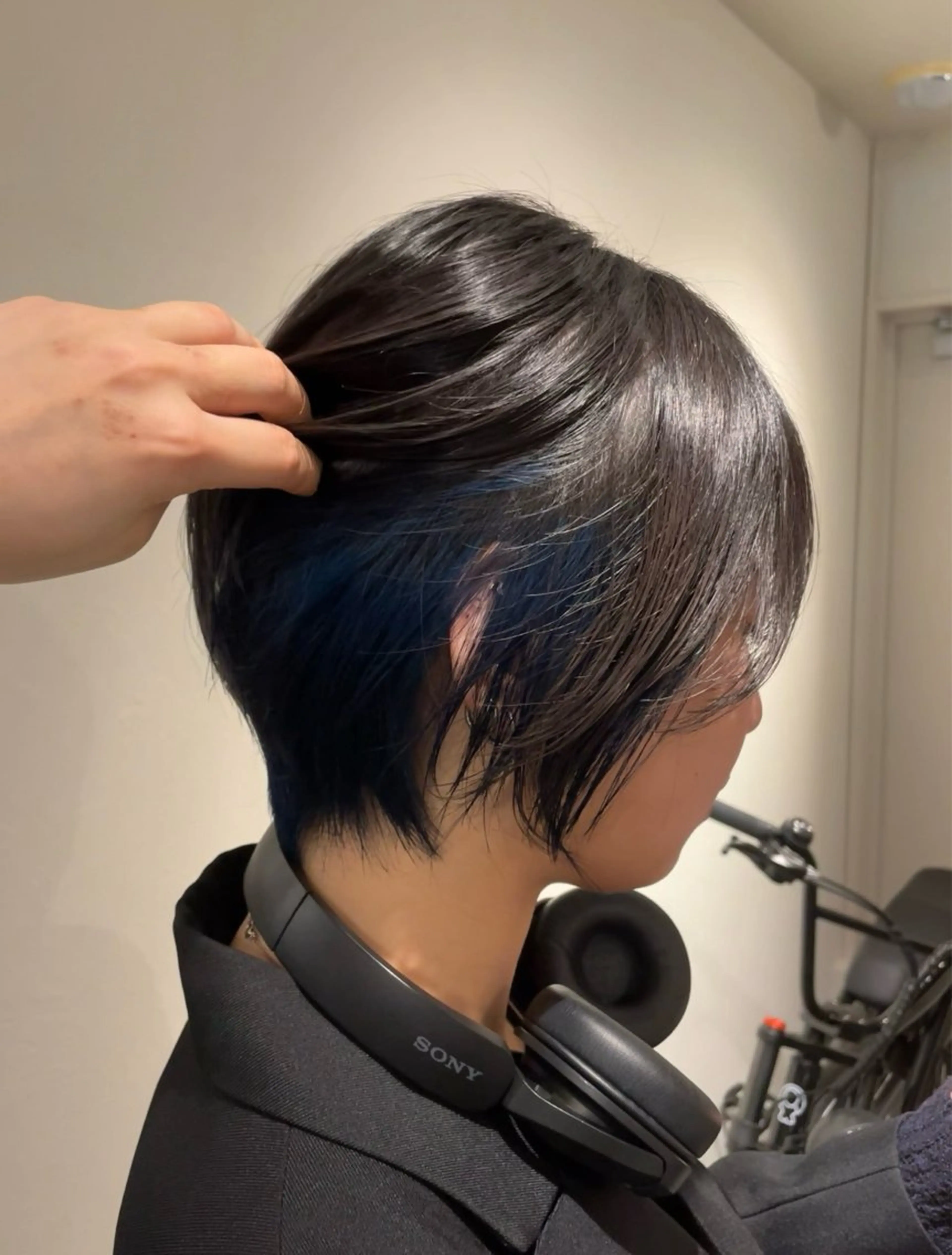 【minimo限定価格】インナーカラーorイヤリングカラーor裾カラー+スチームtr（ブリーチ込）の写真