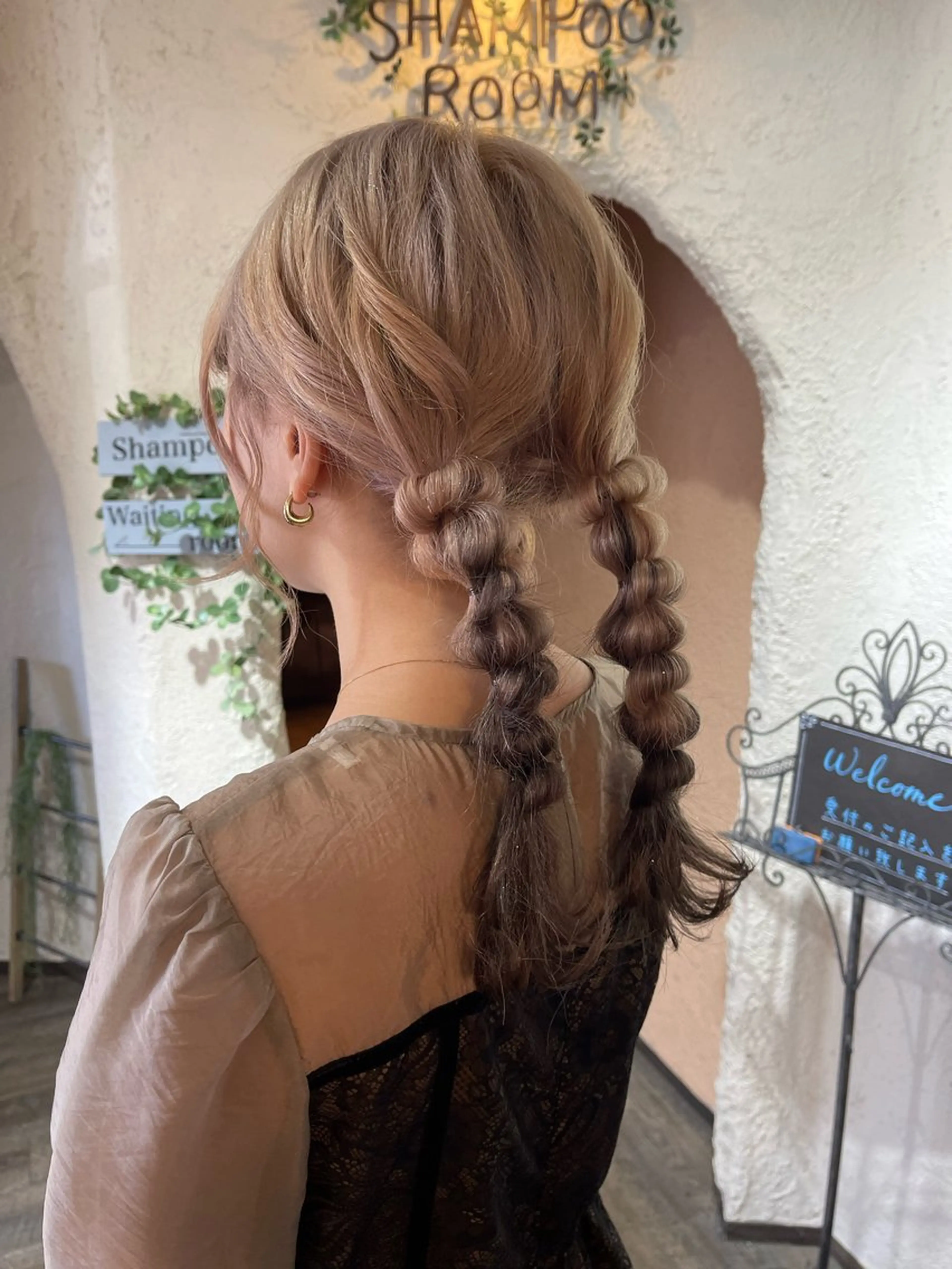 ヘアアレンジ ヘアセット 磧本 祐里恵のヘアスタイル