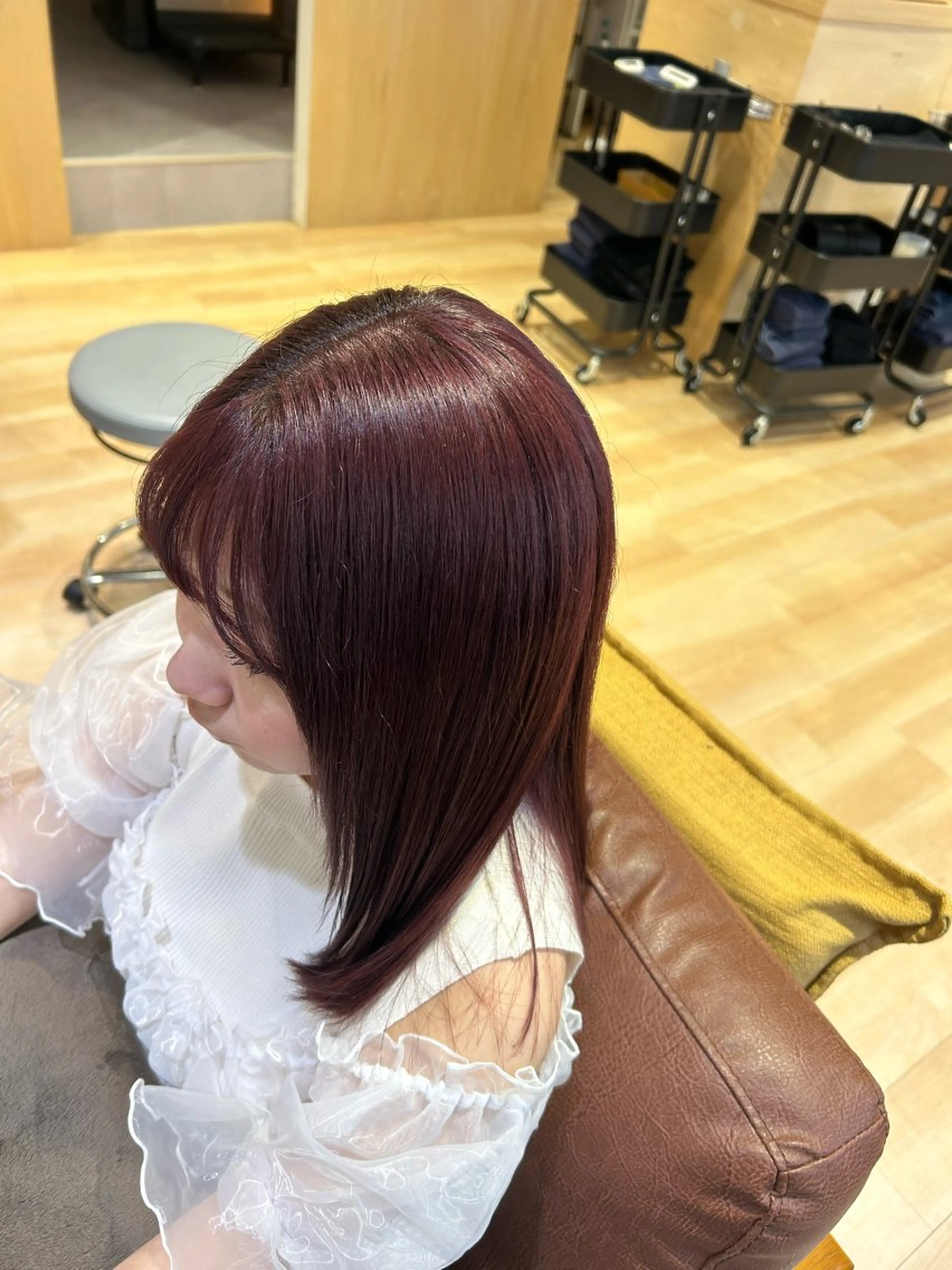 セミロング カット ヘアカラー 透明感カラー 🎀せいかのヘアスタイル