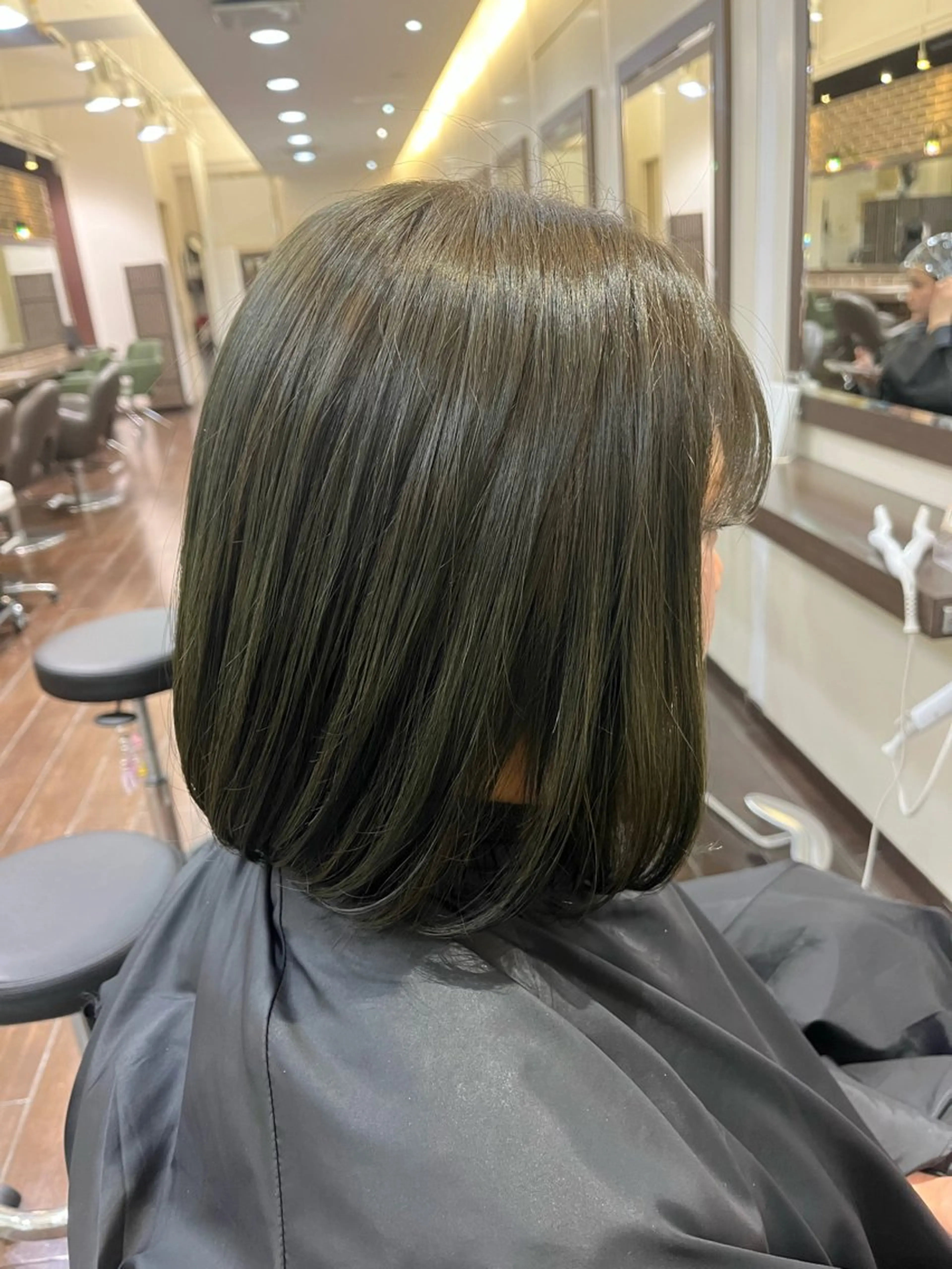 ミディアム 韓国風カラー 顔周りカット 髪質改善 韓国風ヘア レイヤーカット カットパーマ 🌀あさみのヘアスタイル